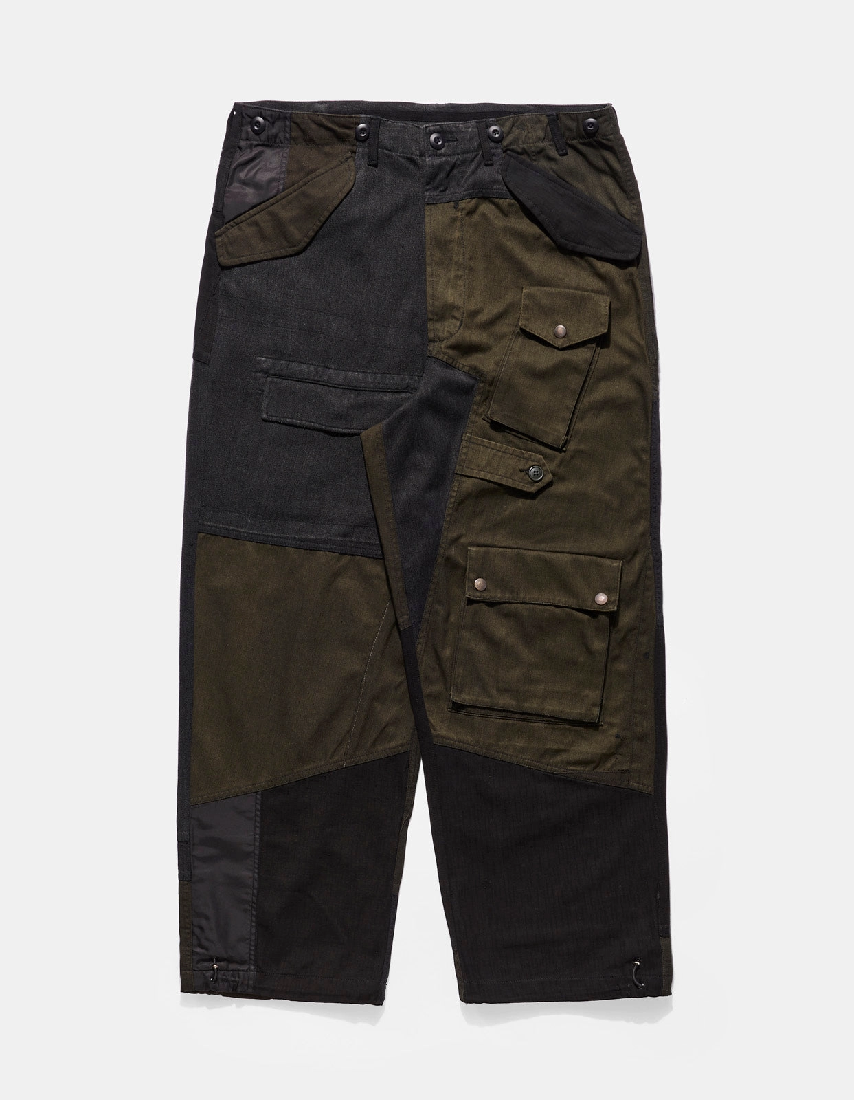 4277 Upcycled M65 Loose Cargo Pants Black O/D Casual Chic Look Fashion Forward