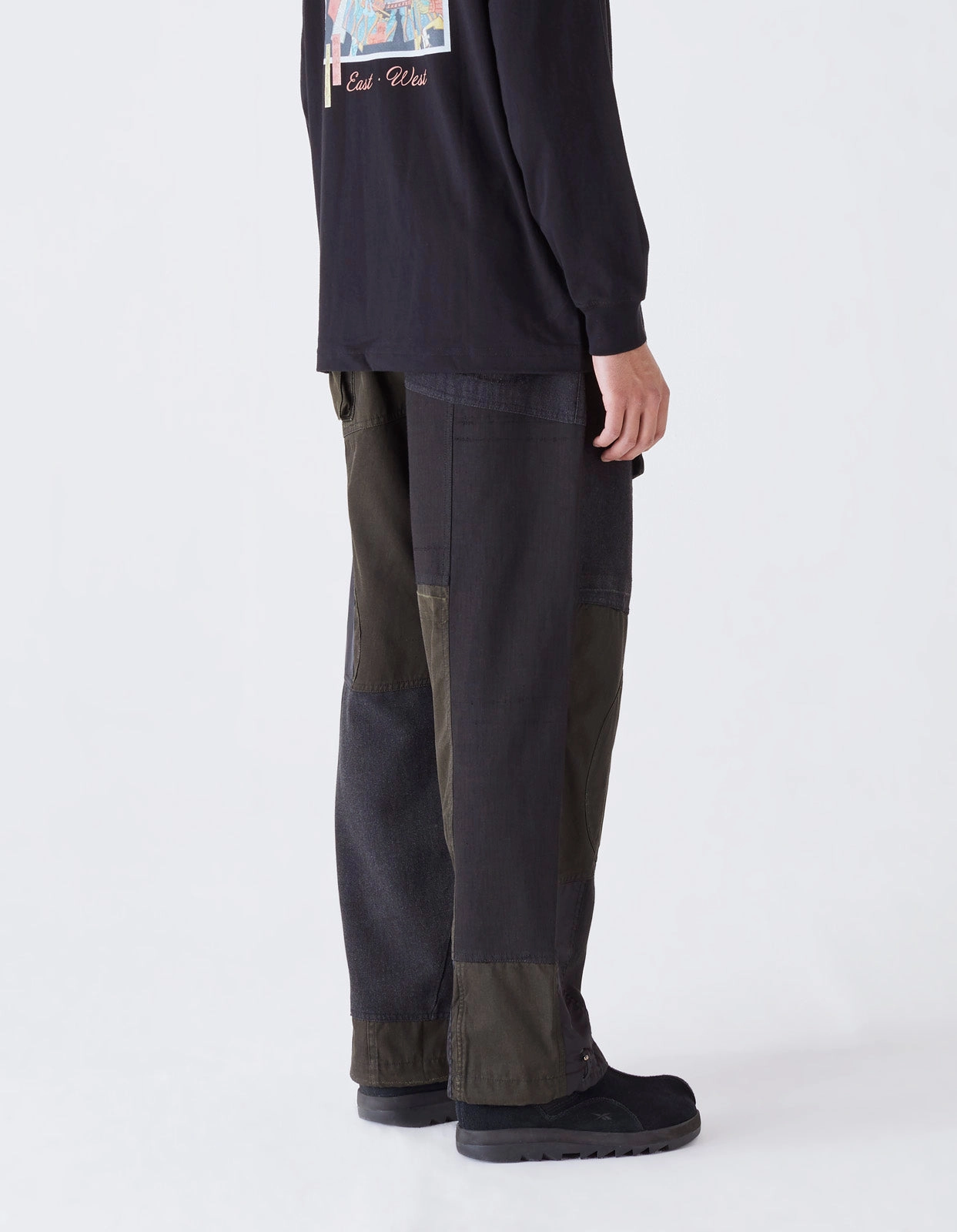 4277 Upcycled M65 Loose Cargo Pants Black O/D All-Purpose Wear Performance Ready