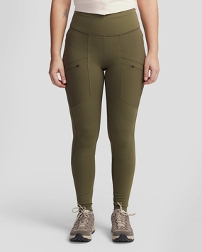 Women??s Ridge Leggings - Light Moss All Weather Comfort