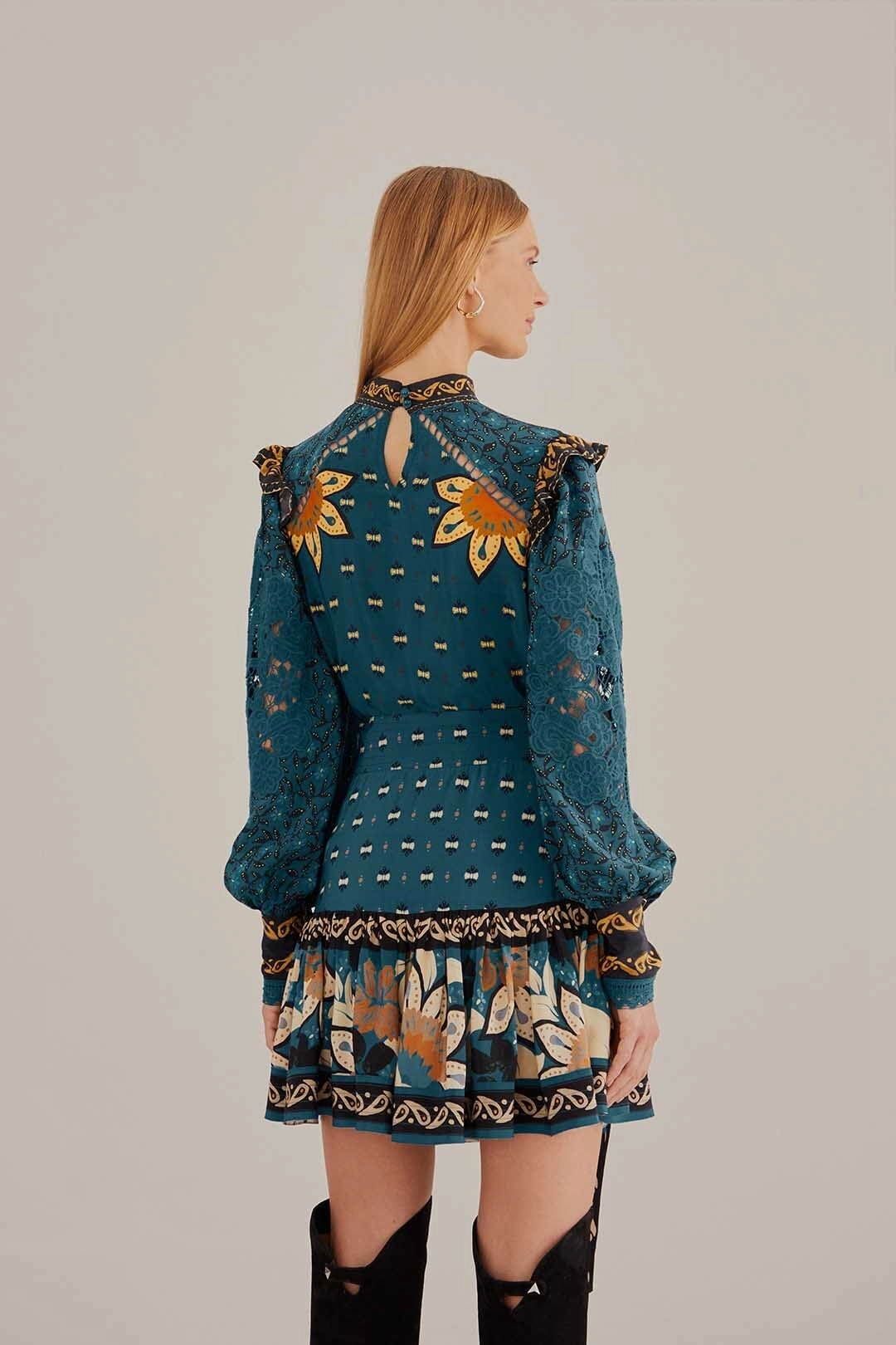 Plant Based Material Minimal Touch Blue Ainika Chill Mini Skirt