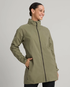 Women's Trailhead Stretch 2.5-layer Rain Parka - Beech Anti Slip Interior Windproof Construction