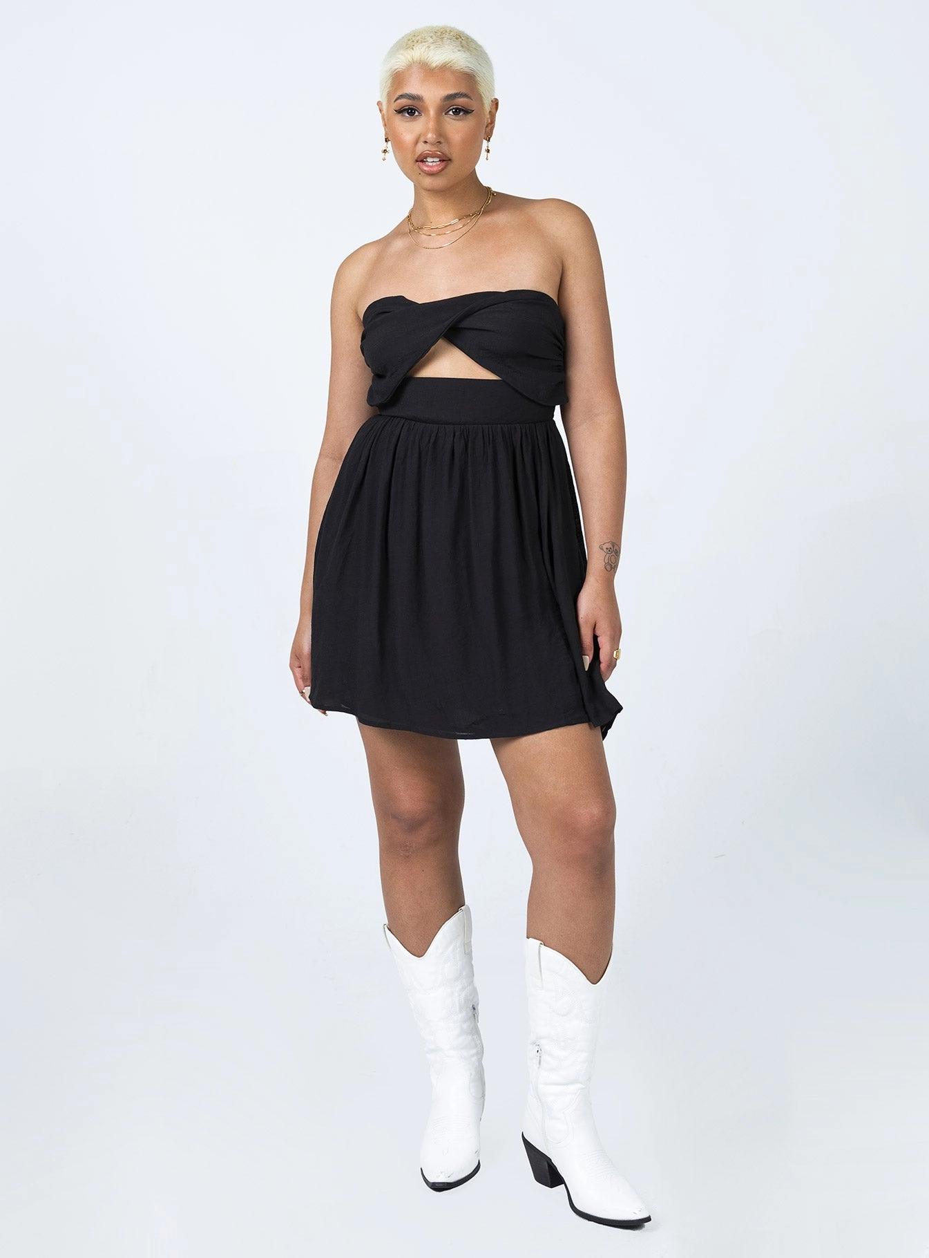 Mood Friendly Allie Jay Mini Dress Black