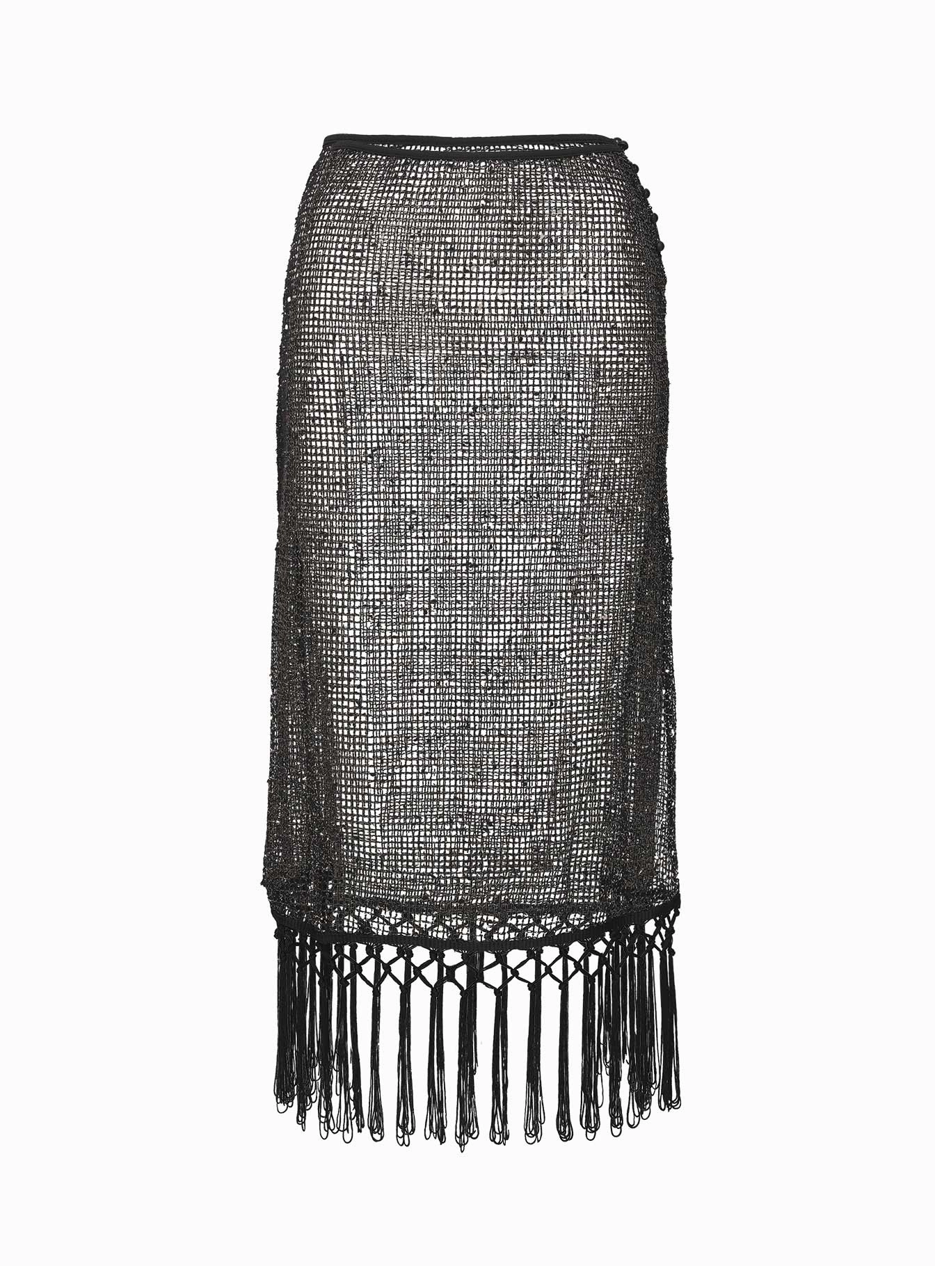 Alnet Maxi Skirt Black Anti Pilling Treatment
