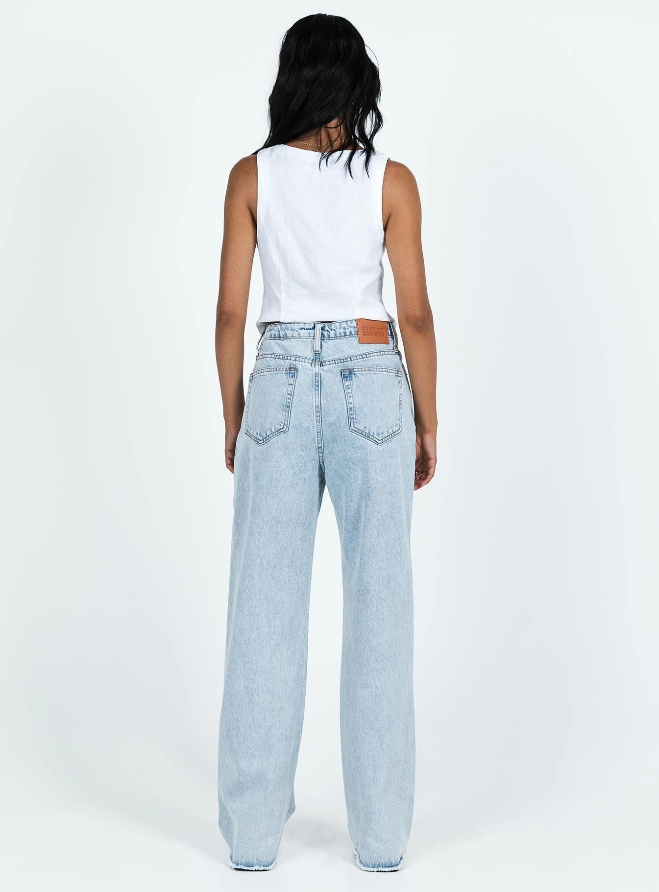 Carey Denim Jeans Light Wash Morning Stroll Streetwear Fan Daily Essentials