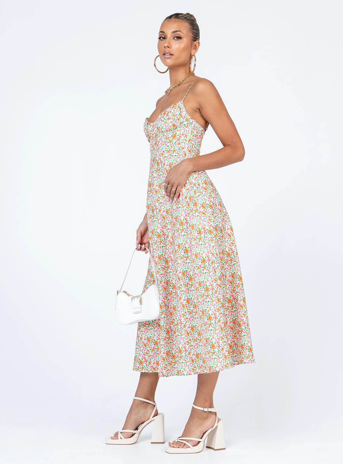 Amara Midi Dress Multi flowy style Elegant Tailoring