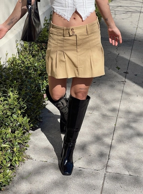 Amira Mini Skirt Beige Casual Moments