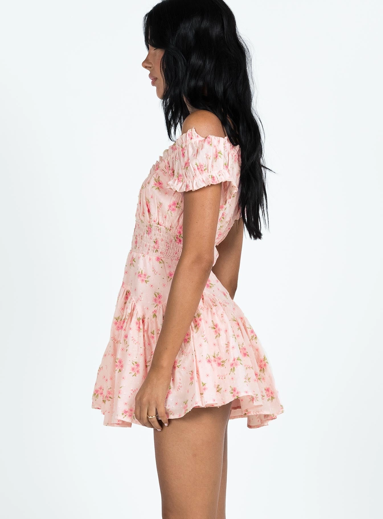 Anastasiya Mini Dress Pink Resort Vibes Bright Bloom