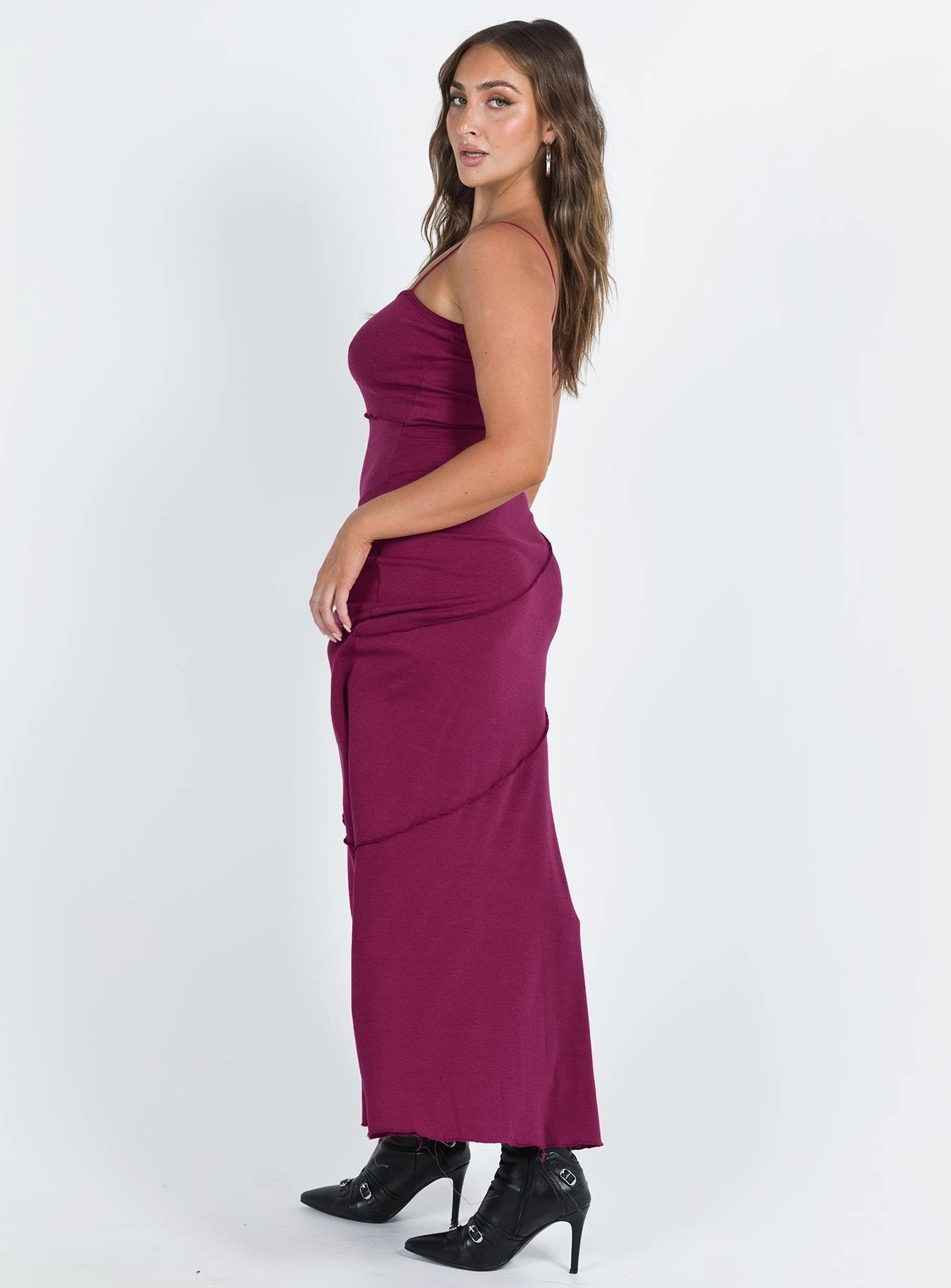 Fall Mood Andros Maxi Dress Burgundy