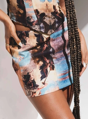 Angelic Touch Mini Skirt Multi Contemporary Design