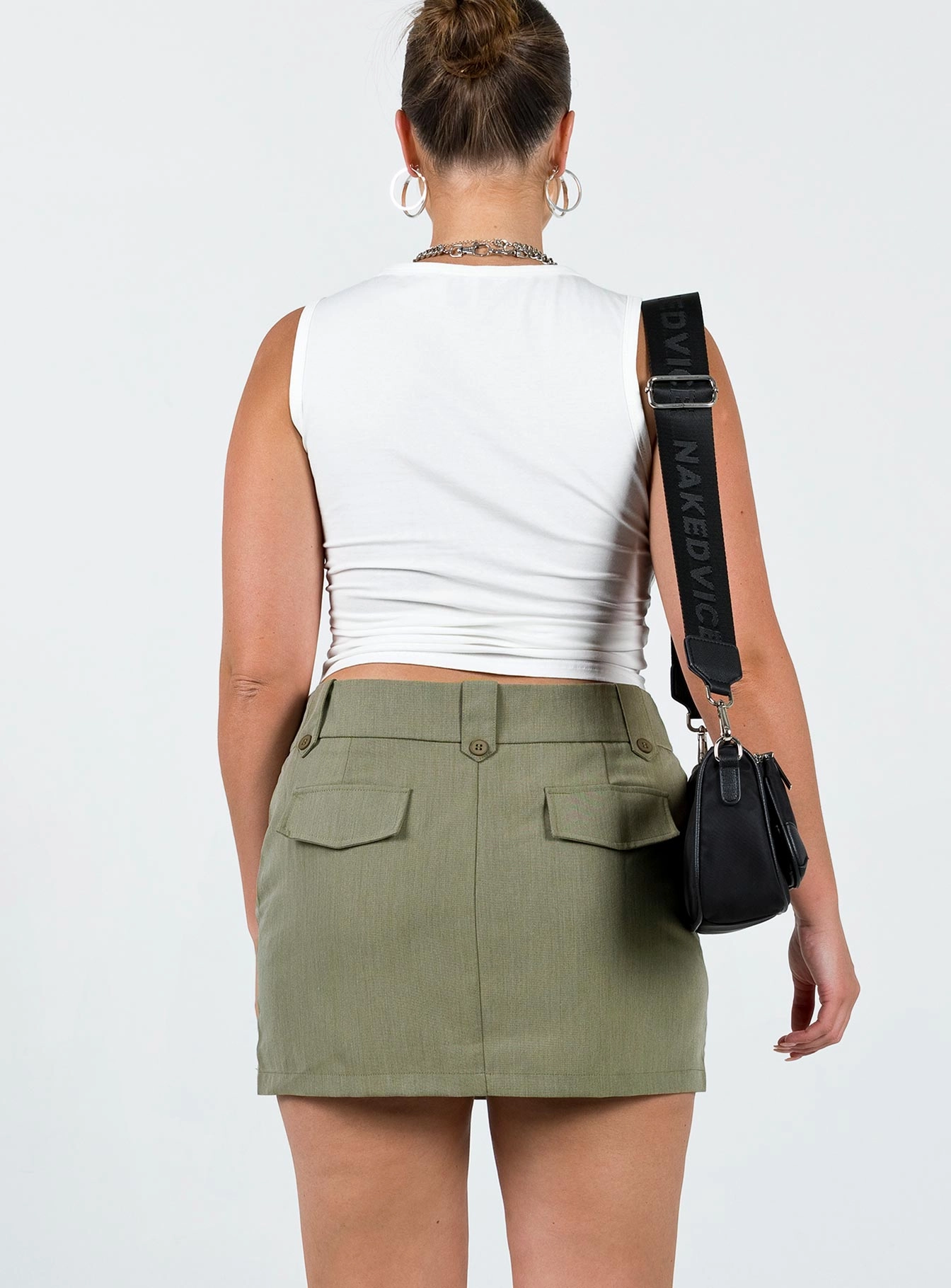 Coco Mini Skirt Khaki Classic Comfort