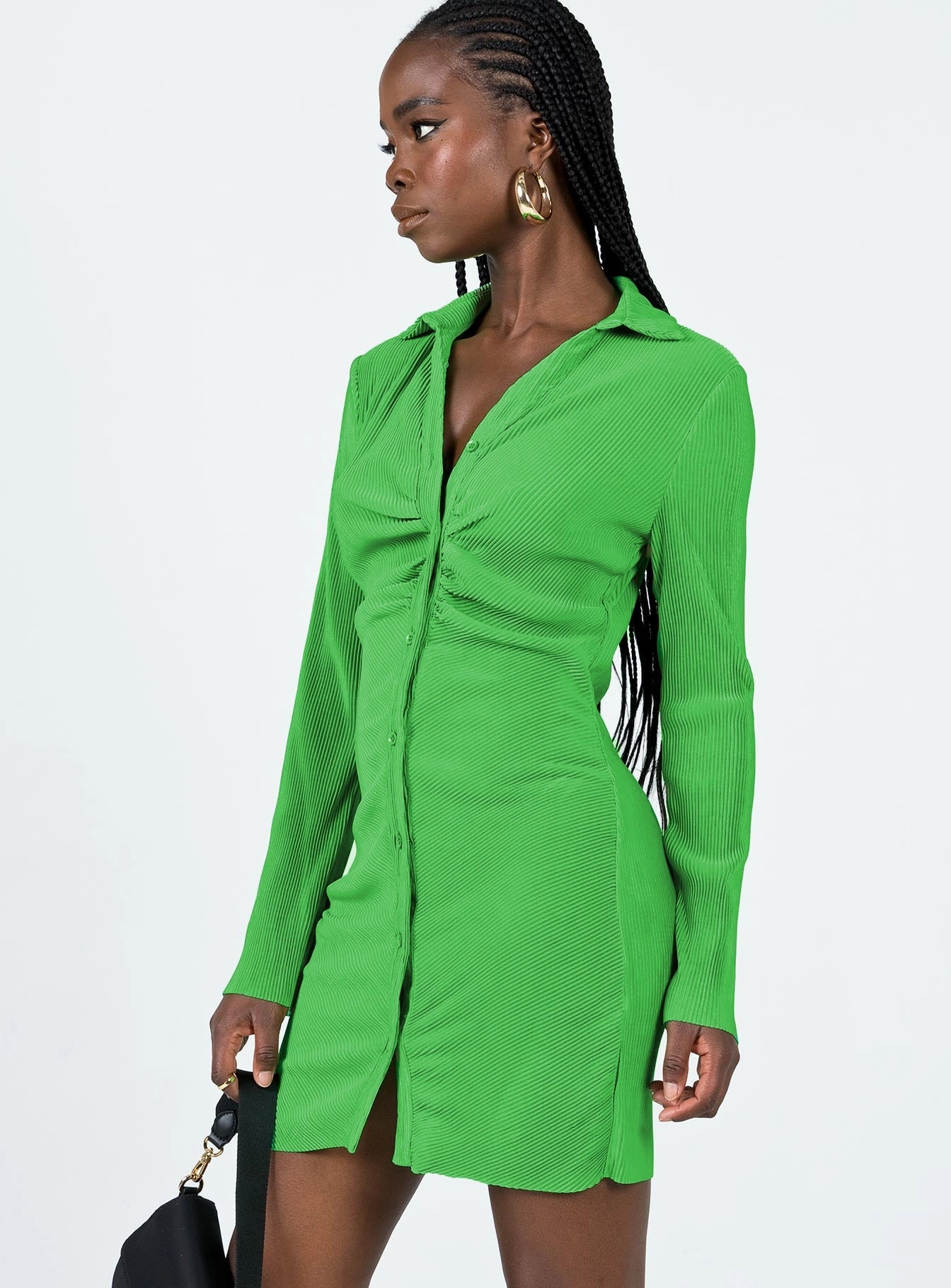 Limited-Edition Lightweight-Comfort Annemarie Mini Dress Green
