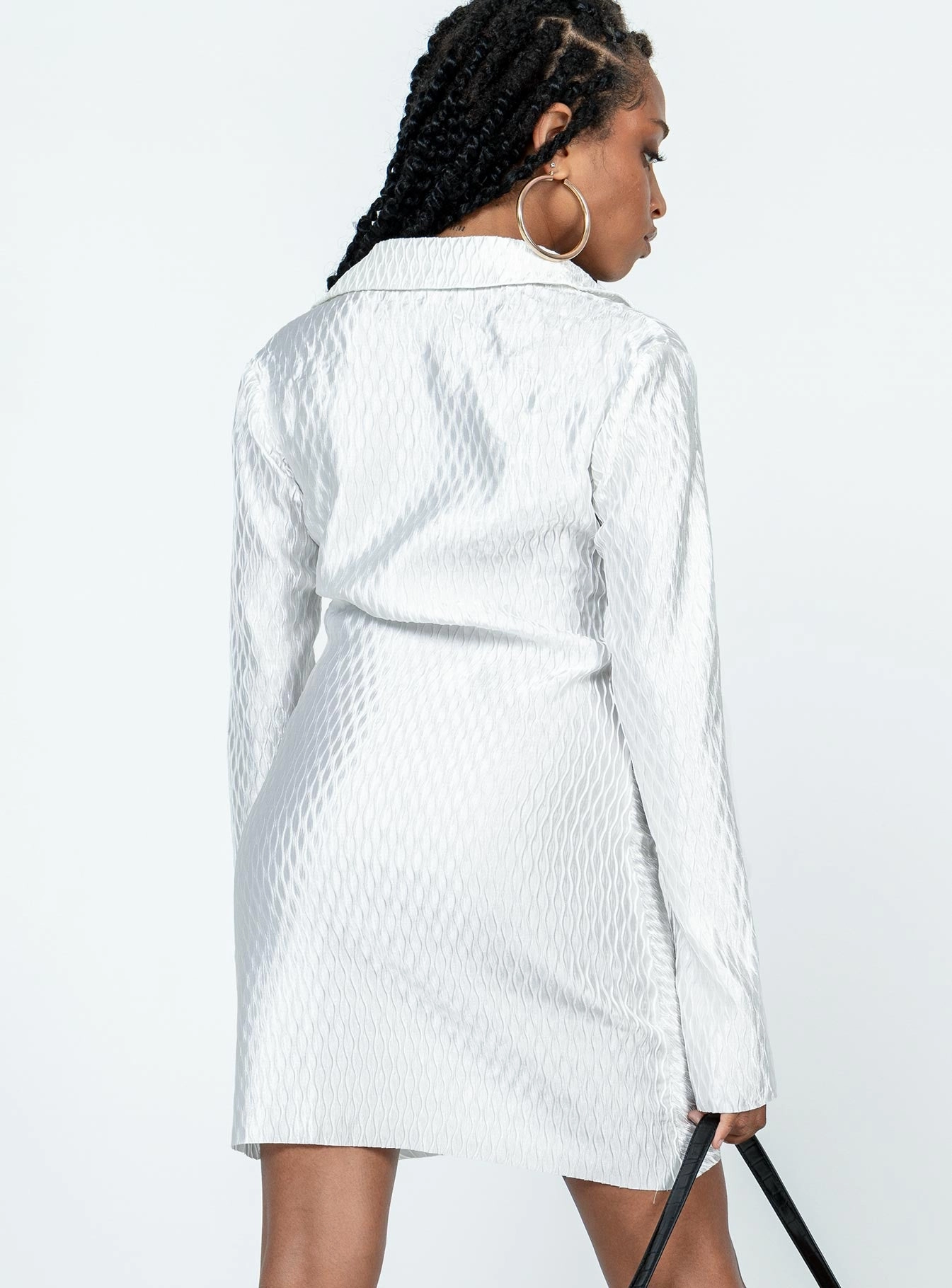 Annemarie Mini Dress White Light material Modern Staple
