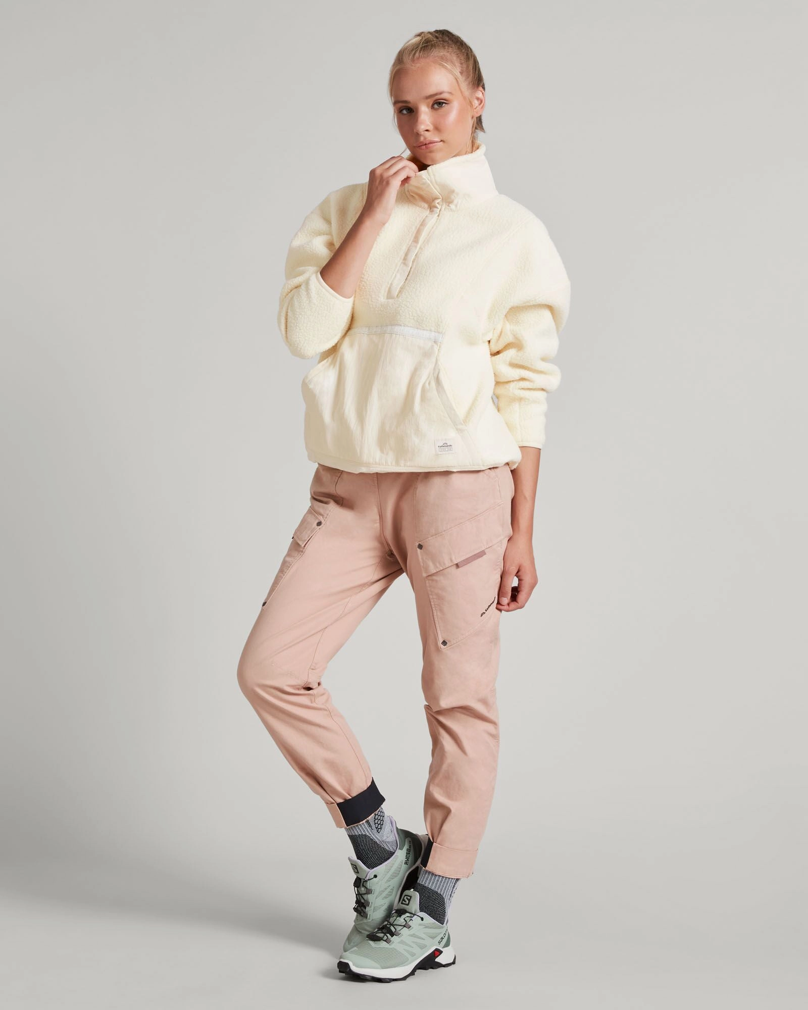 Co-Z High Pile Women's Pullover - Natural Slim Stretch