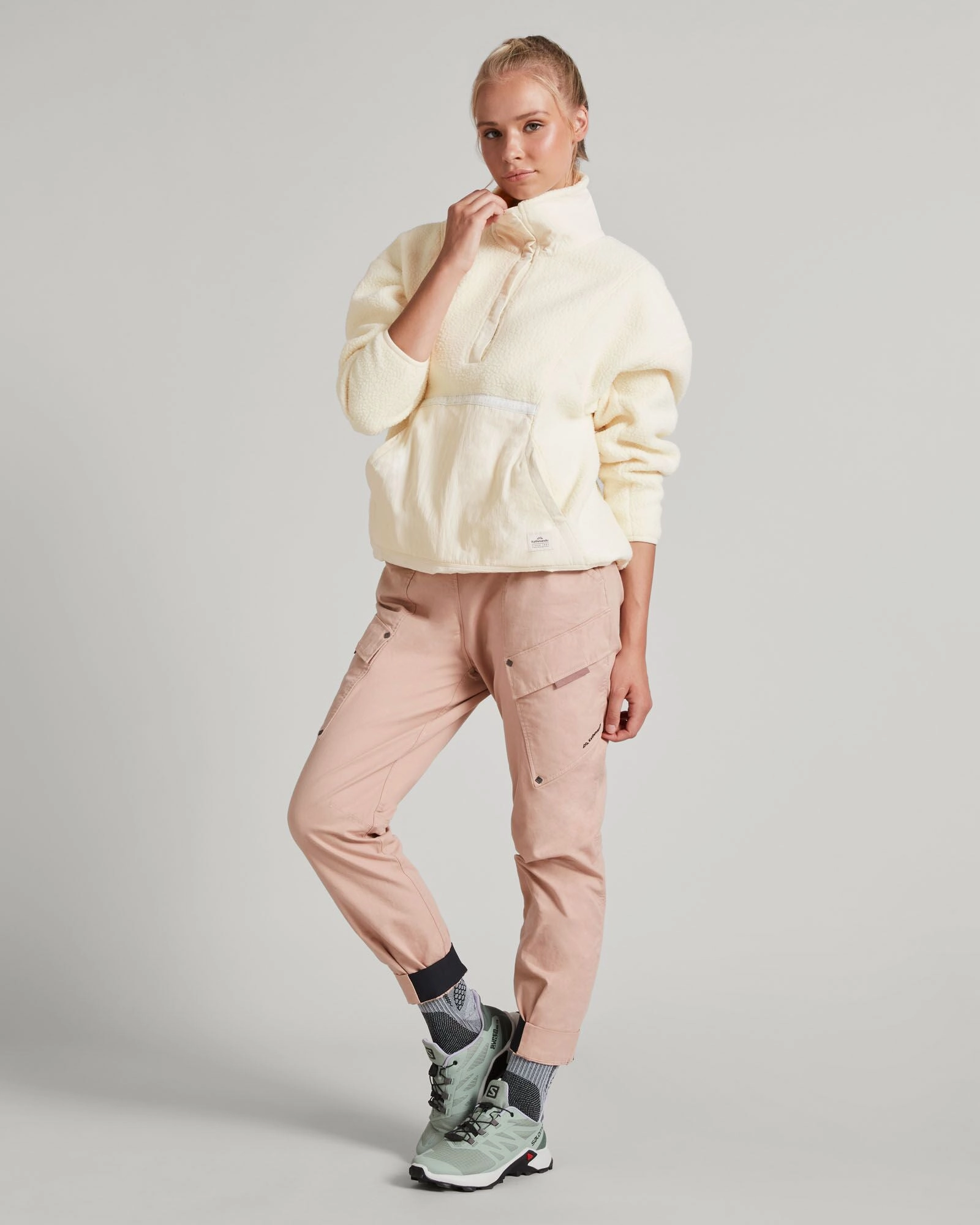 Co-Z High Pile Women's Pullover - Natural Minimalist Style