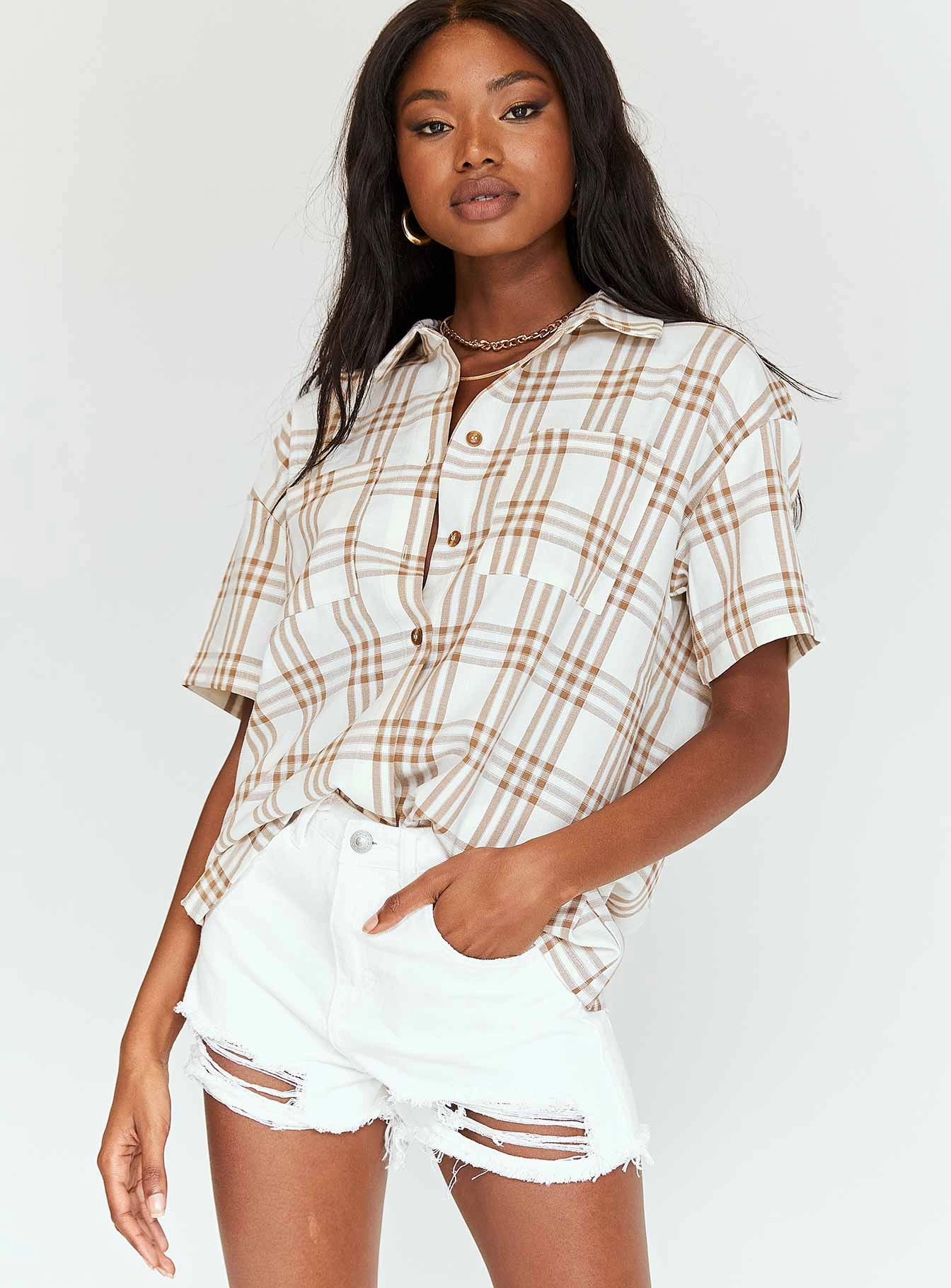 picnic wear evening dress Elise Shorts White