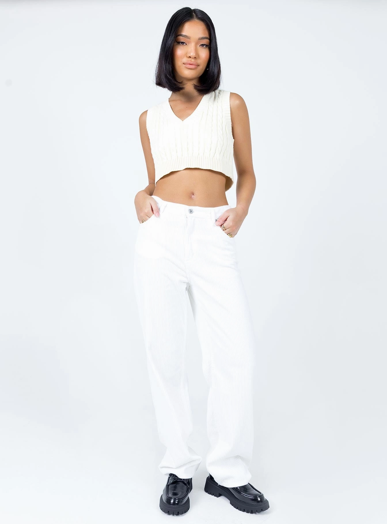 Abrand Slouch Jeans Marshmellow Cord Balanced Fit On-the-Go Look