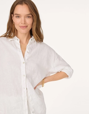Seasonal Fashion unsubscribed linen button down