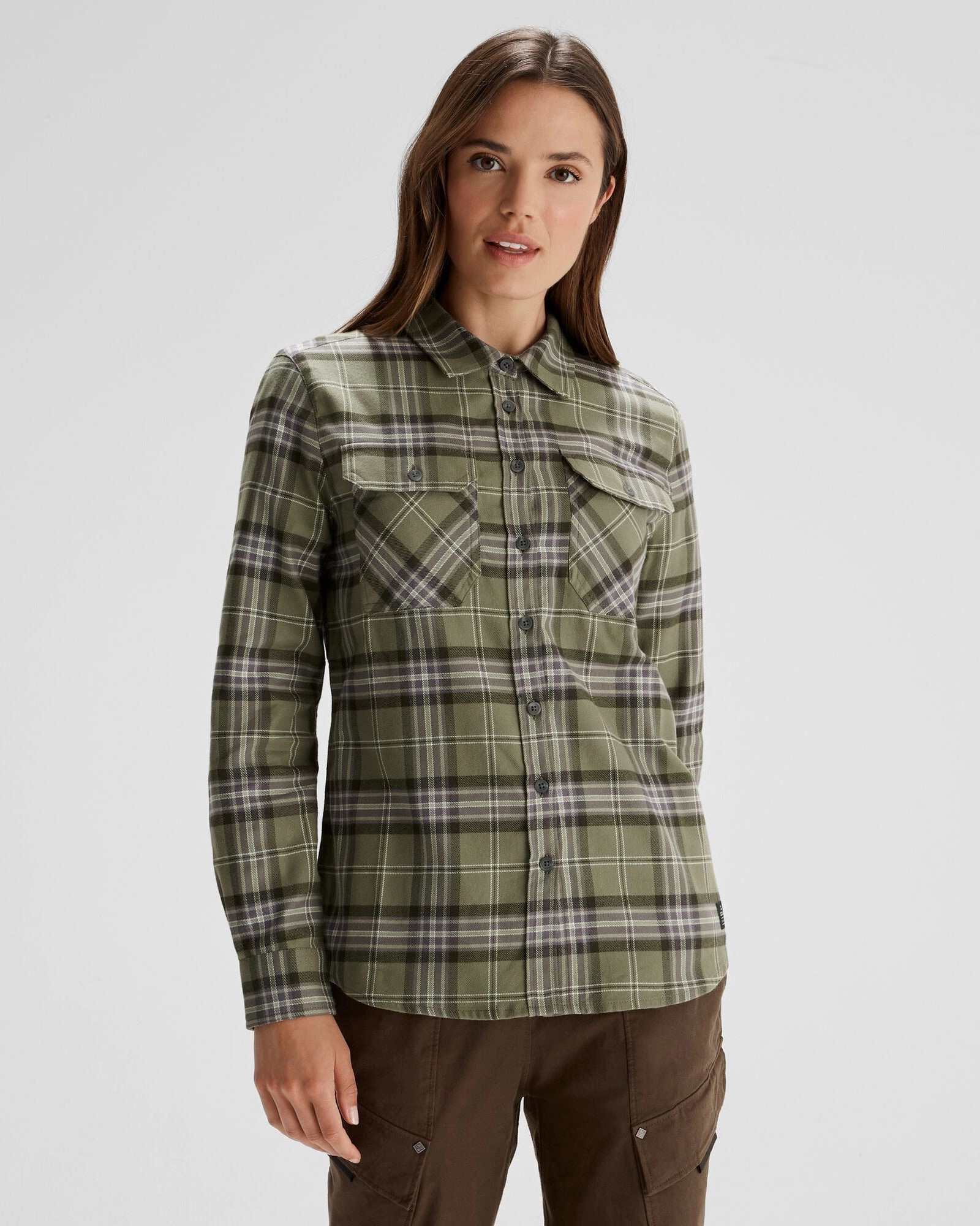 Women's Carrillon HF Long Sleeve Shirt  - Mountain Plaid Beech All-day Comfort