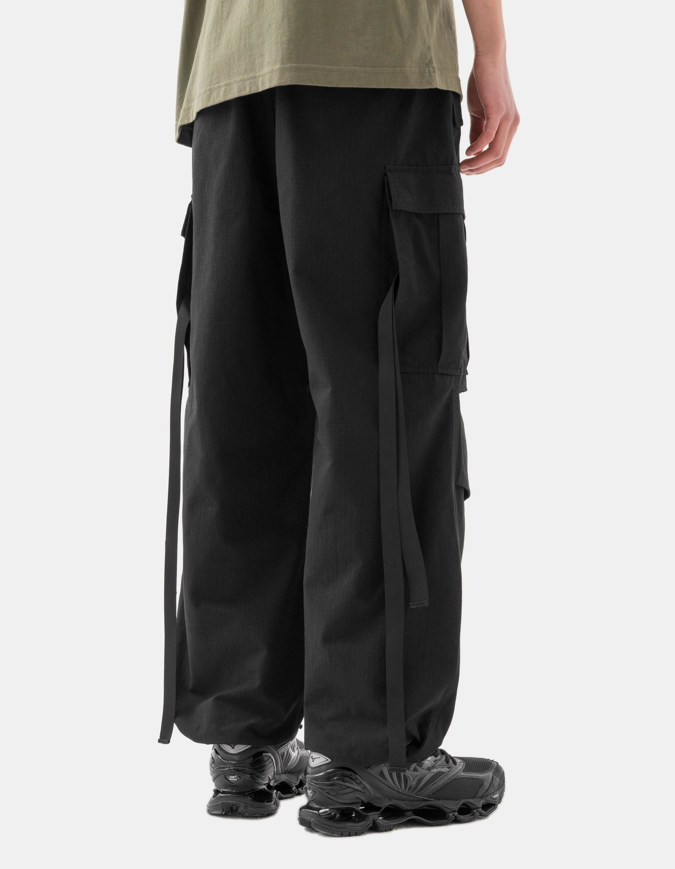 6120 Hemp M65 Cargo Pants Black Durable Weave
