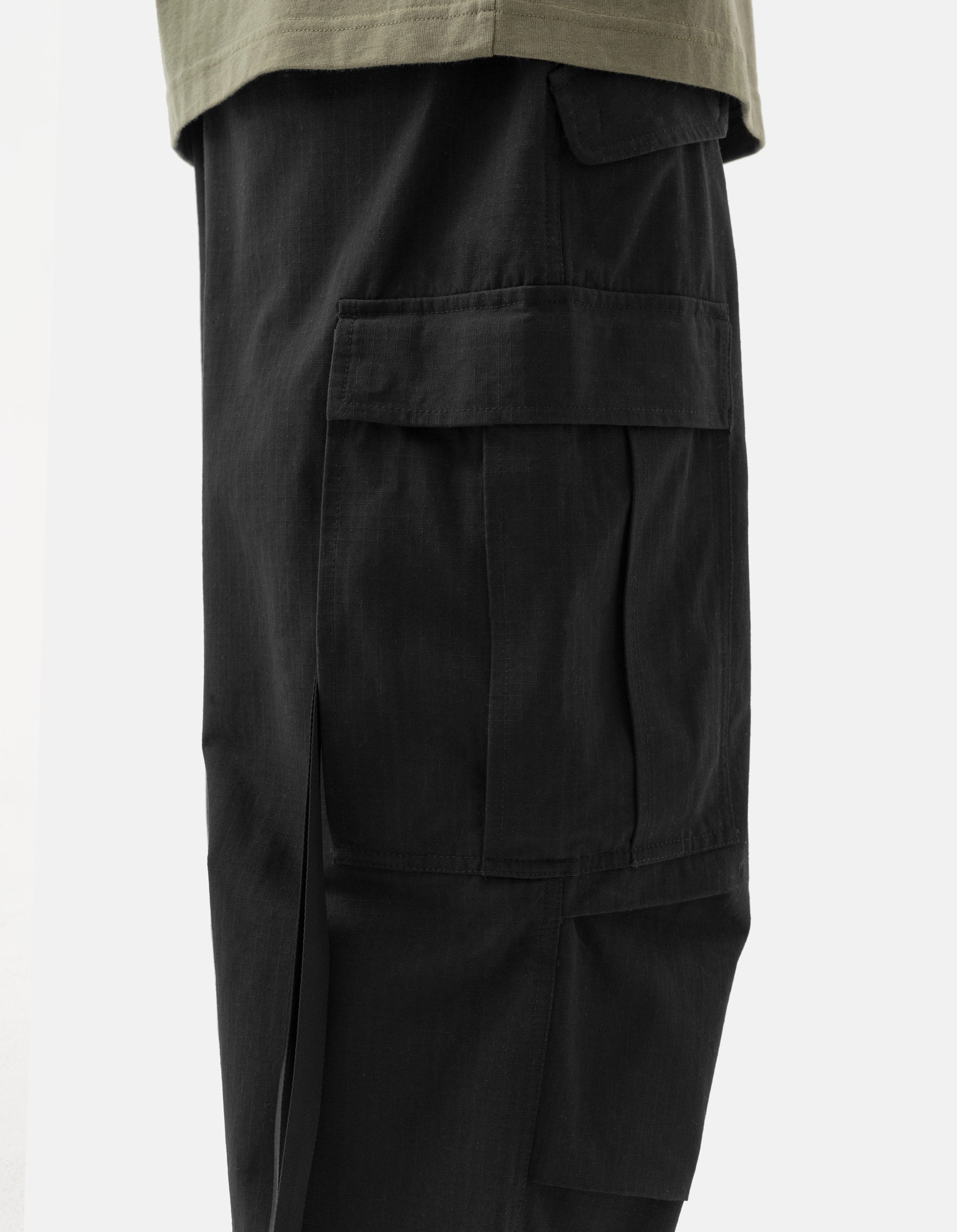 6120 Hemp M65 Cargo Pants Black High Density Weave