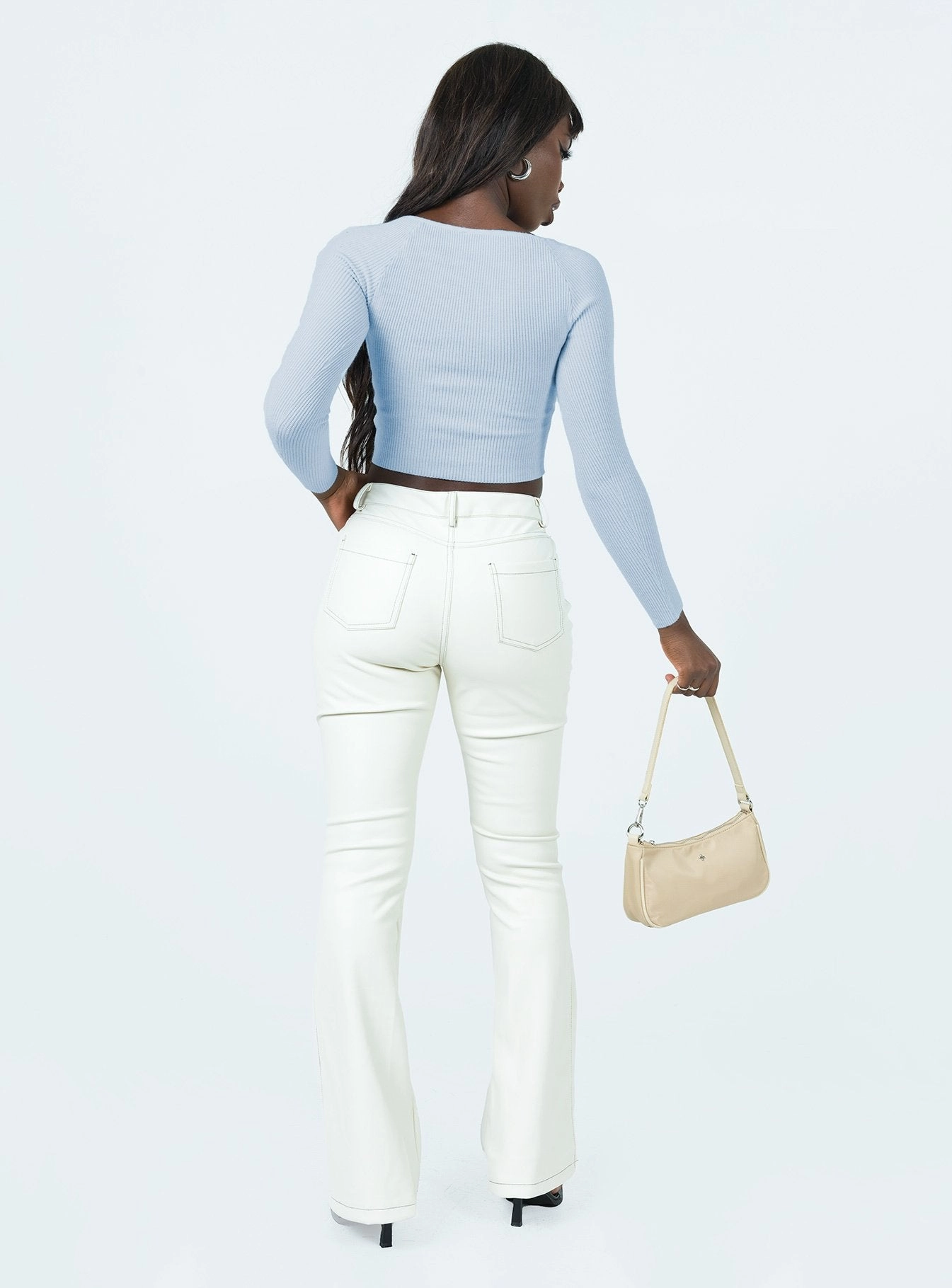 Quality Material Motel Zorea Trouser PU Coconut Milk