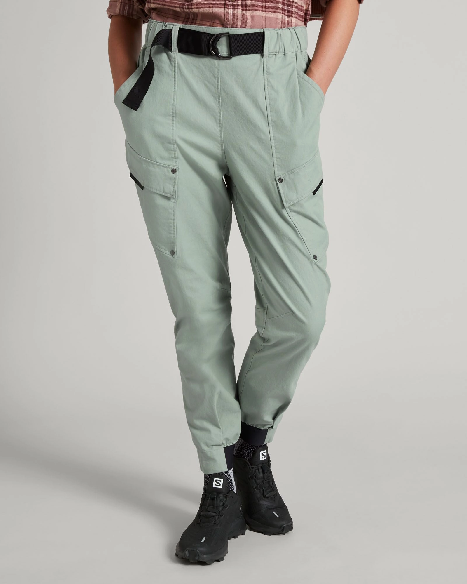 Adjustable loop Flex Fit Design Women's Vander Cargo Pants - Gum Tree