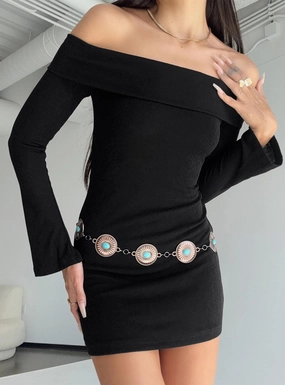 Anya Mini Dress Black City Casual