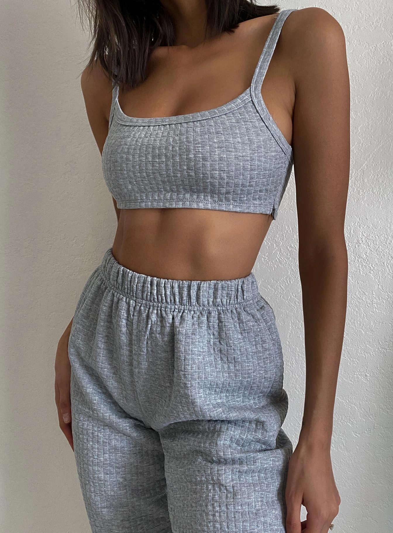 Arabella Set Grey Stretchable Wear Stretch Support Fit