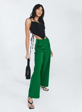 Archer Pants Apple Green Polished Look