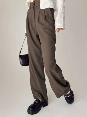 Chilly Weather Fit Dressy look Archer Pants Dark Brown