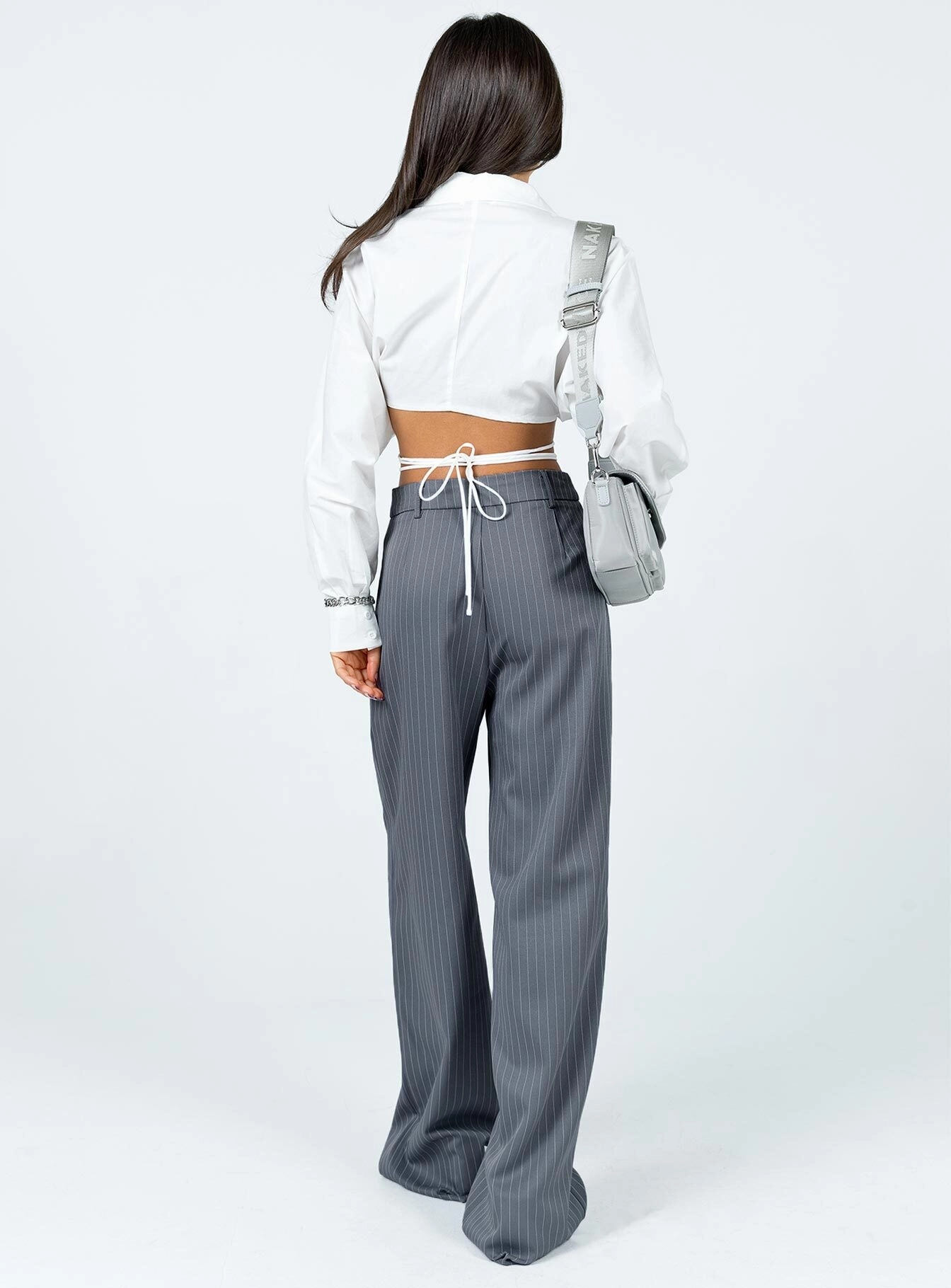 Archer Pants Pinstripe Grey Trail Ready