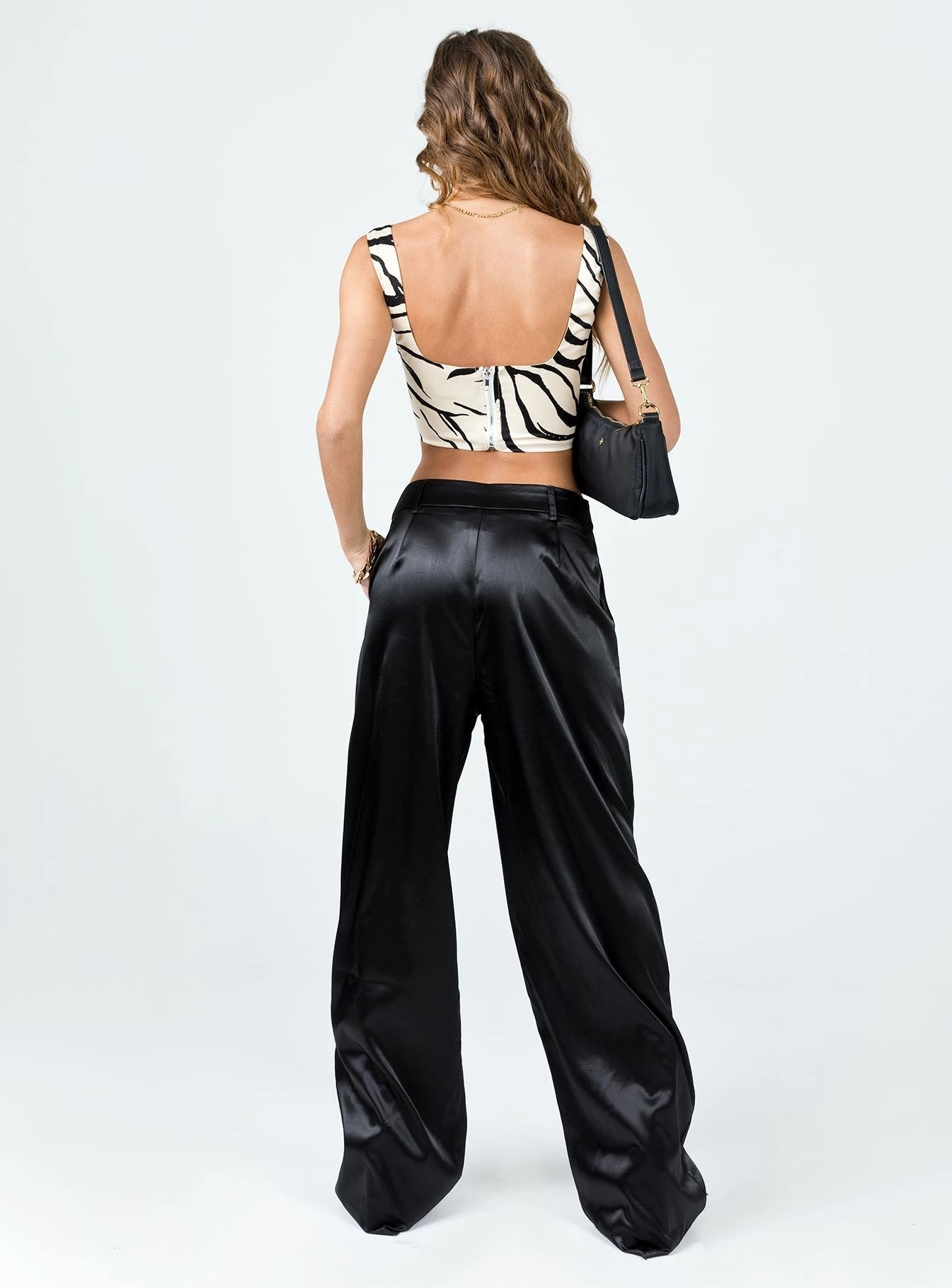 Archer Pants Satin Black Chafe Free tech fabric