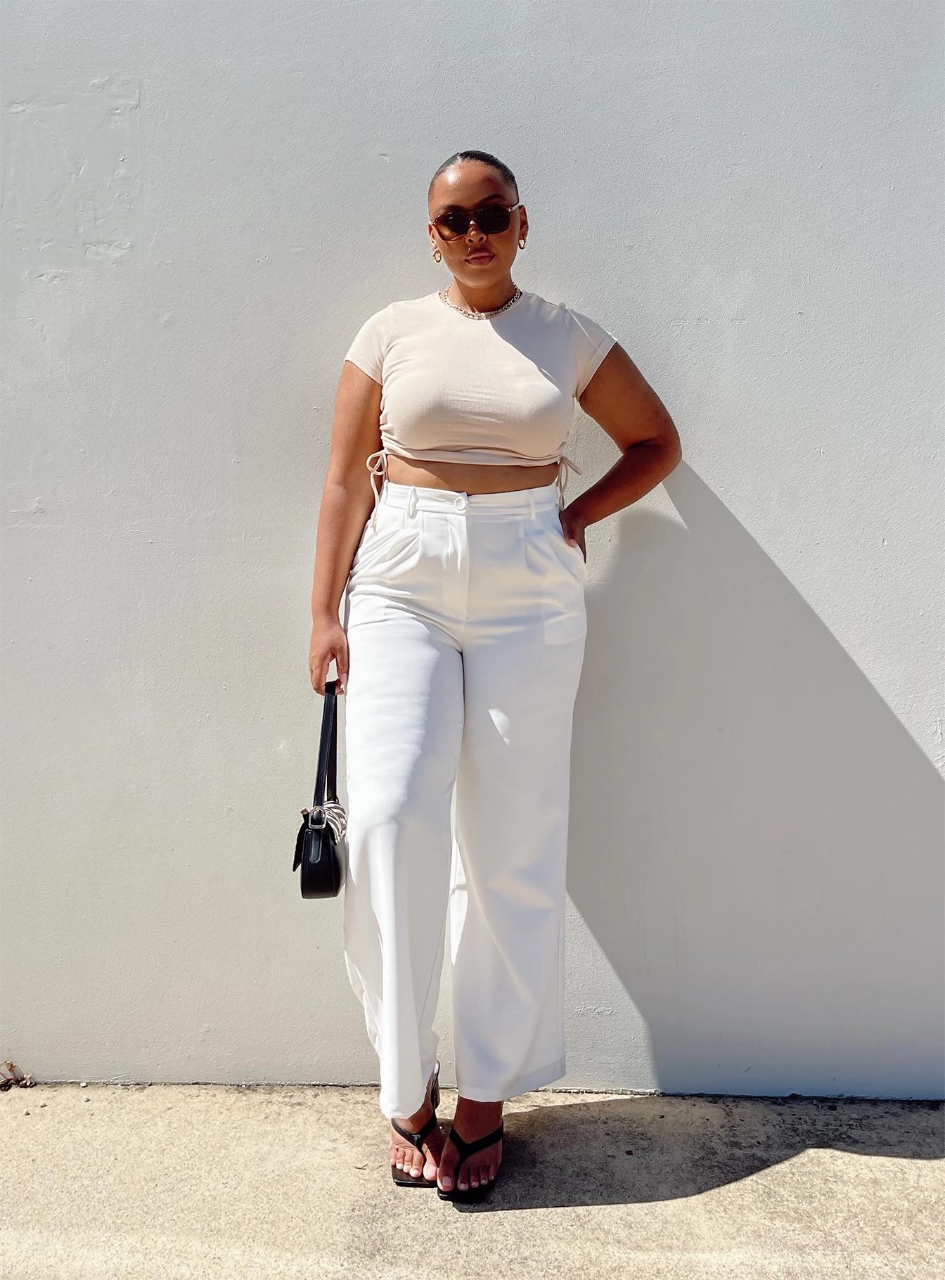 Anti Pilling Textile Archer Pants White Curve
