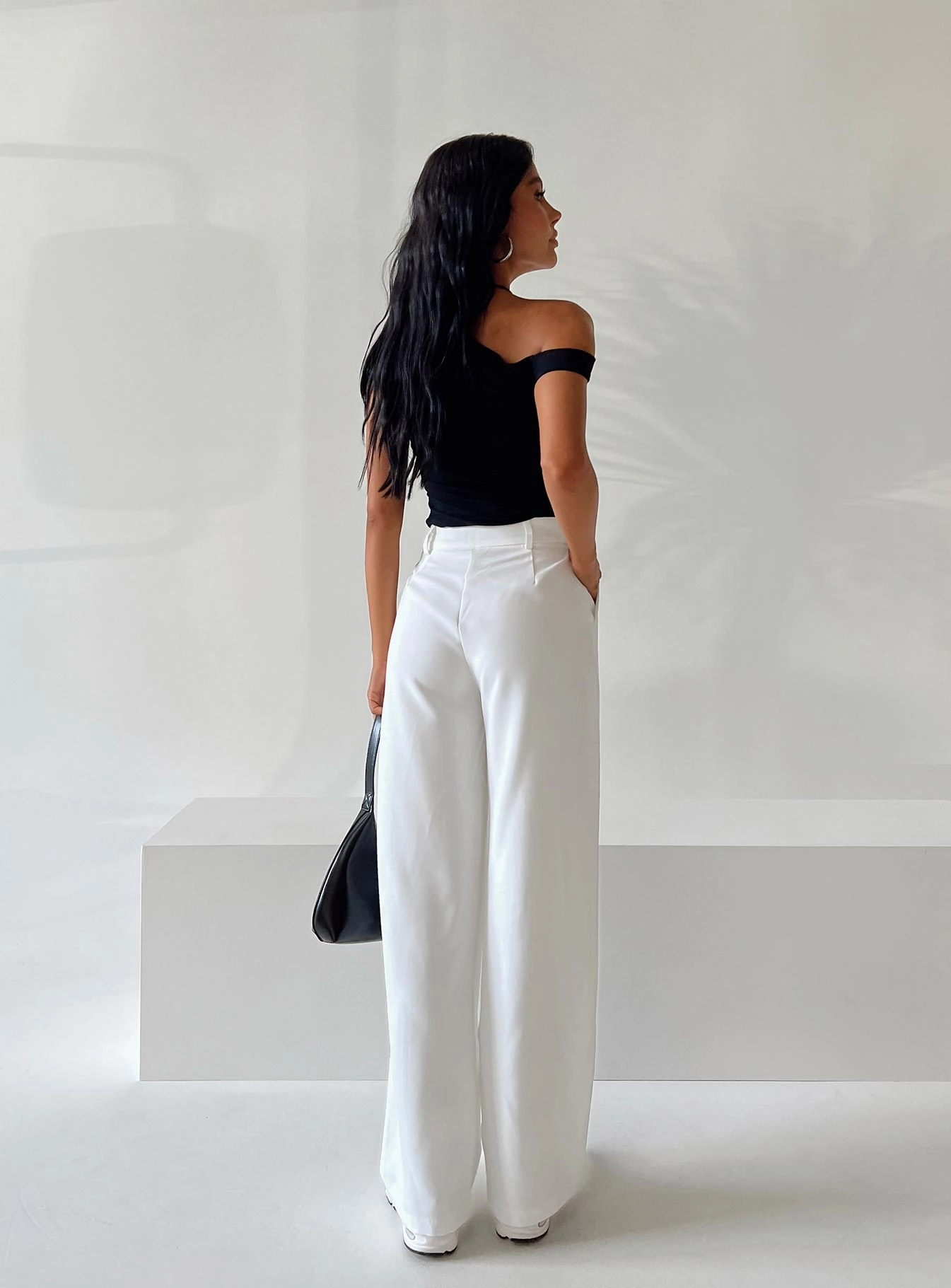 Noise Reduciting Fabric Full Coverage Archer Pants White Petite