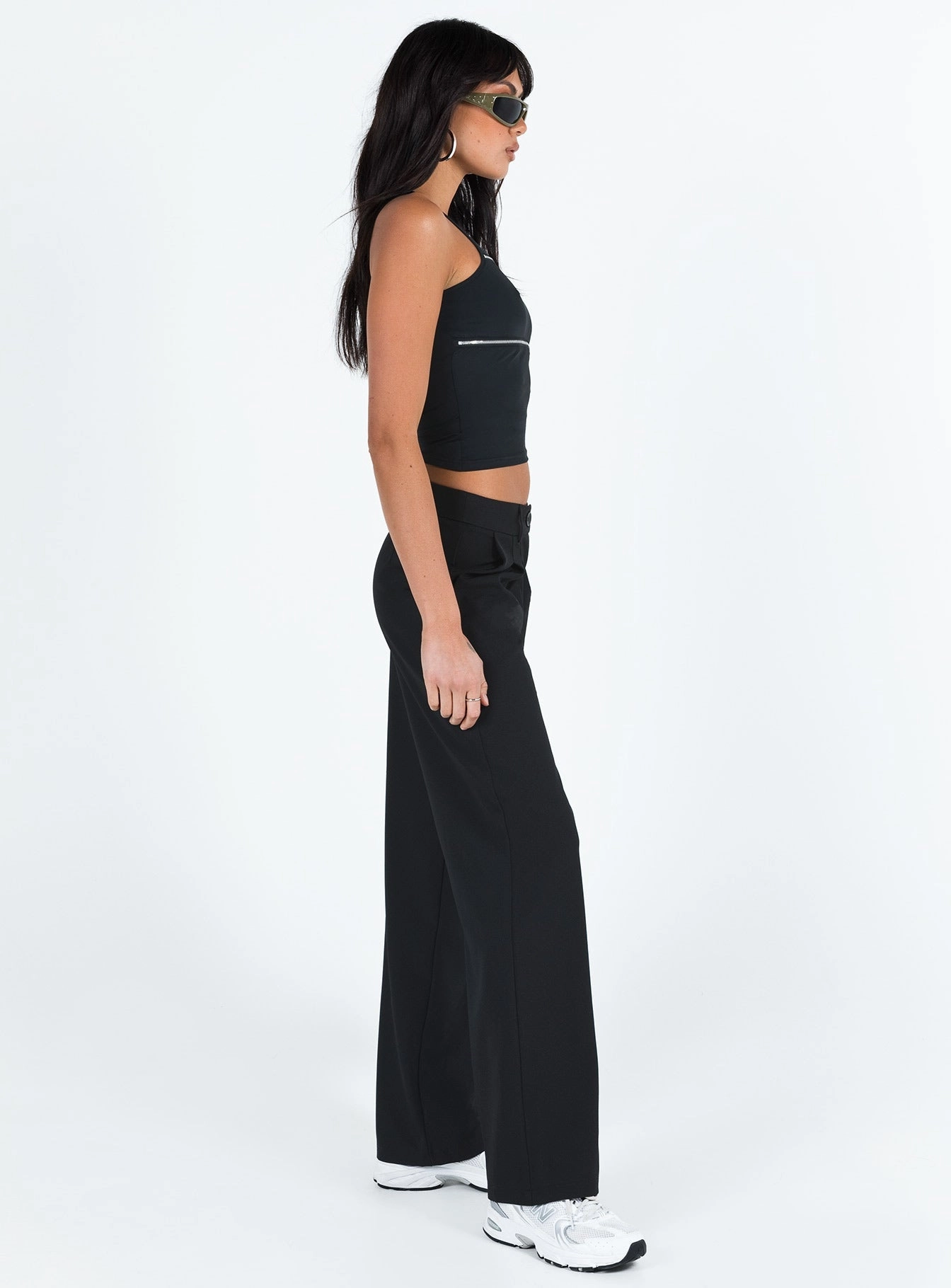 Work Essential Comfy All-Day Archie Low Rise Pants Black Tall