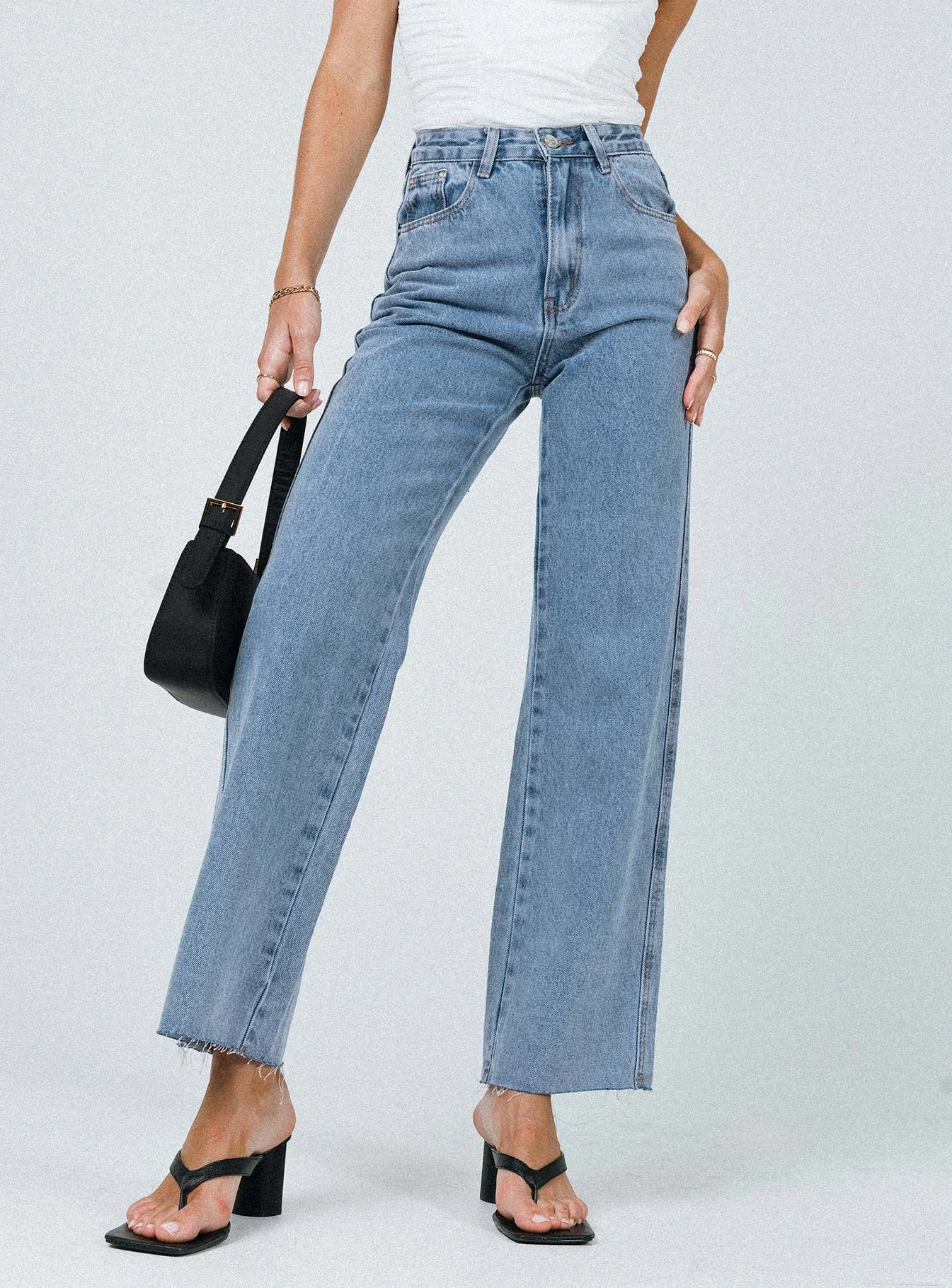 Arlington High Rise Straight Leg Jeans Denim Sustainable Evening Stroll Casual Urban Explorer Trend Setter