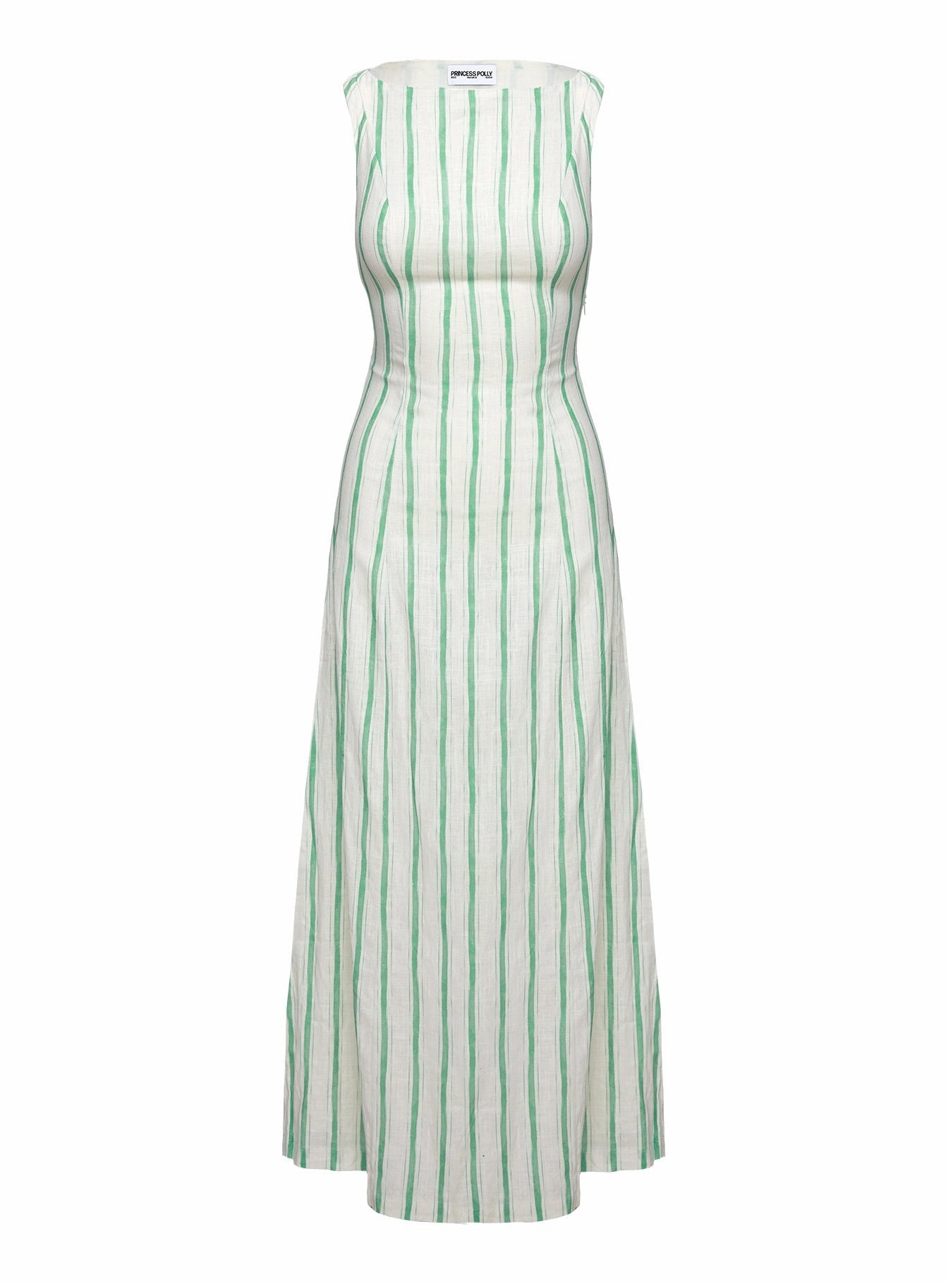 Bold Patterns Lewisa Maxi Dress Green Stripe