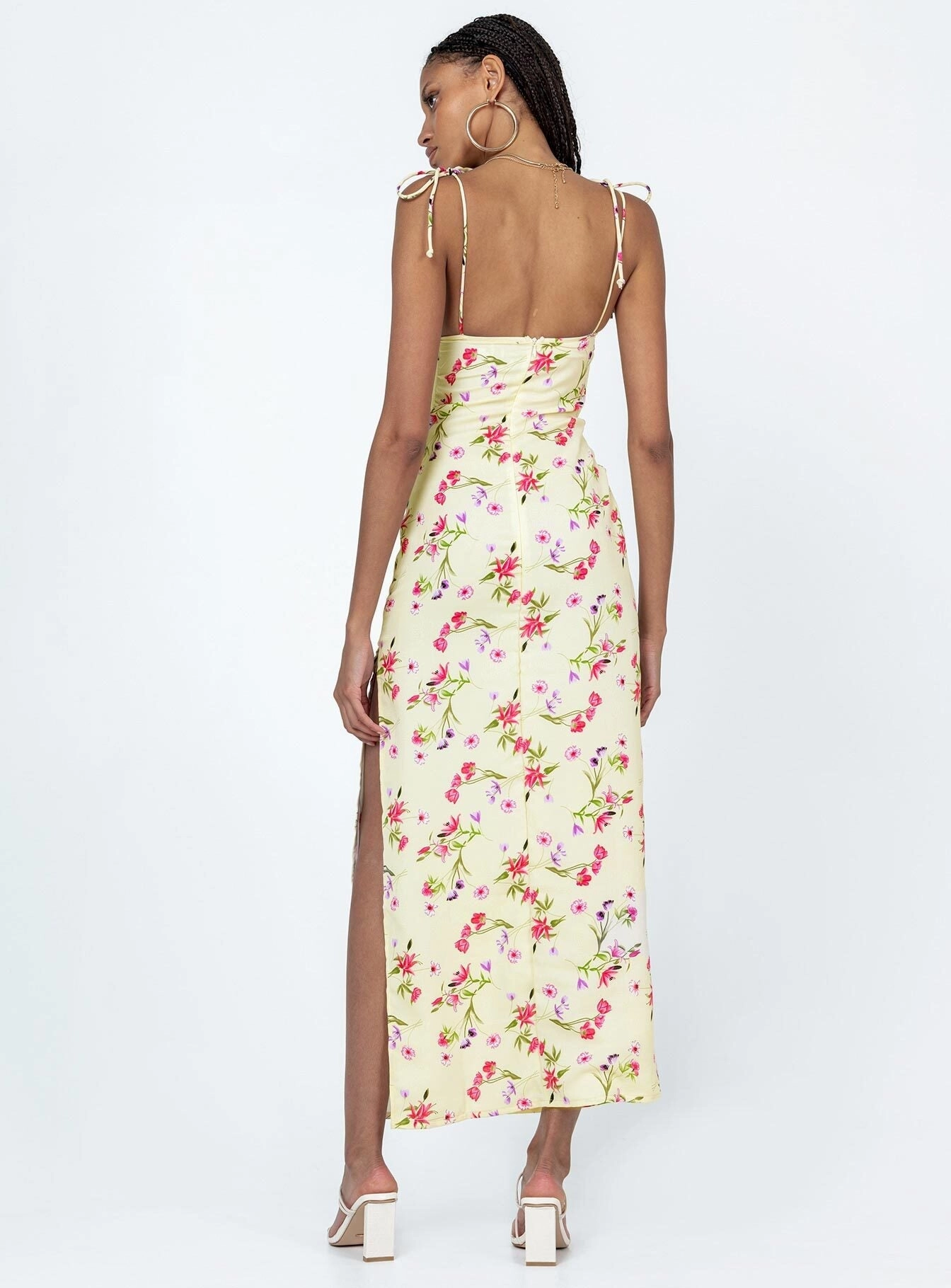 Arness Maxi Dress Yellow Floral Dress for brunch