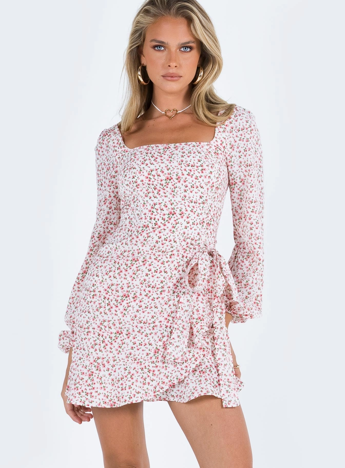 Tailored-fit The Villa Mini Dress Floral
