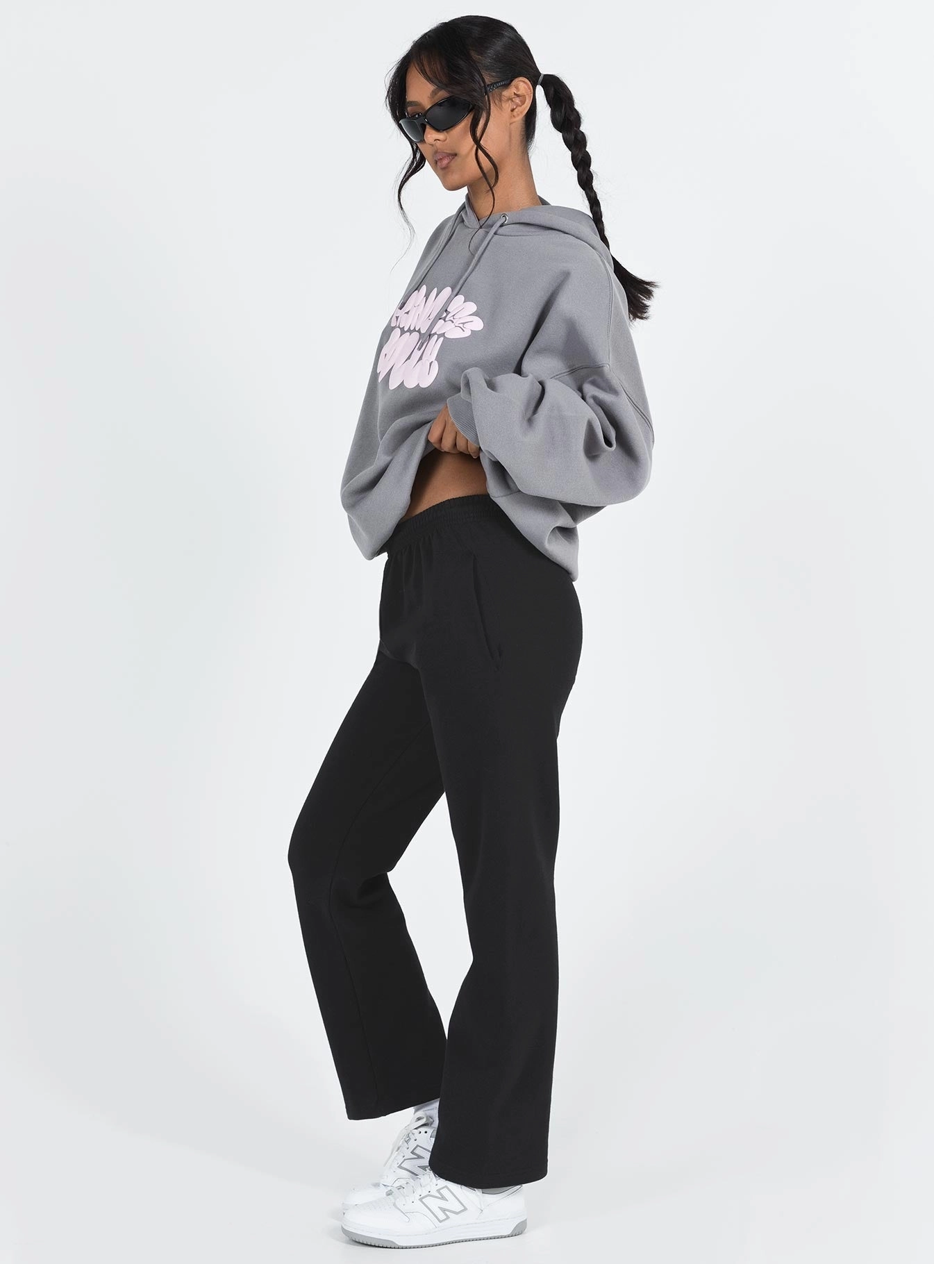 Flattering Fit Wear AntiStaticFinish Arya Straight Leg Track Pants Black