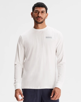 Men's Heritage Organic Cotton Long Sleeve T-shirt - White Layer Ready