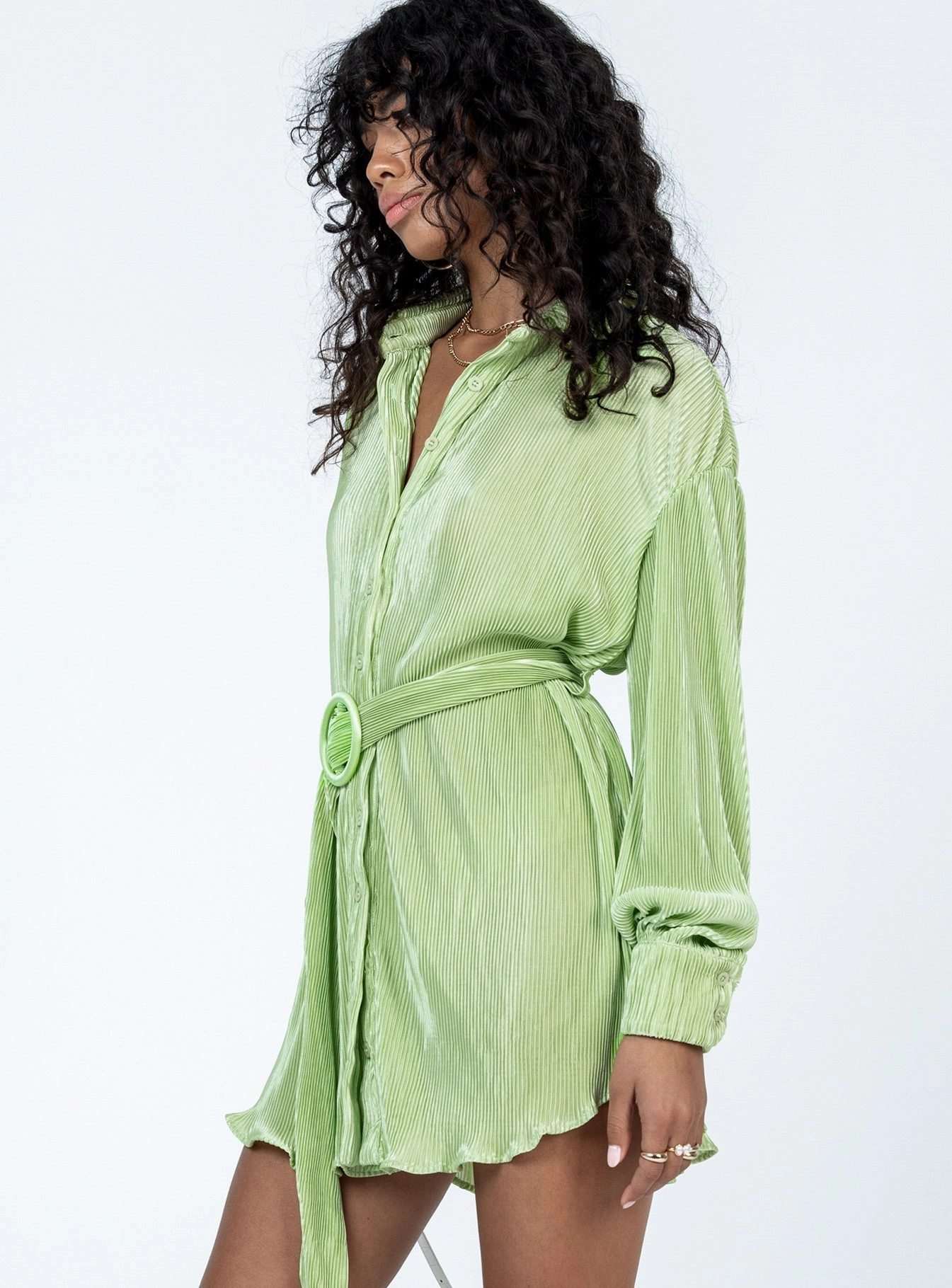 Edena Mini Dress Green Midnight Mood Day Glow