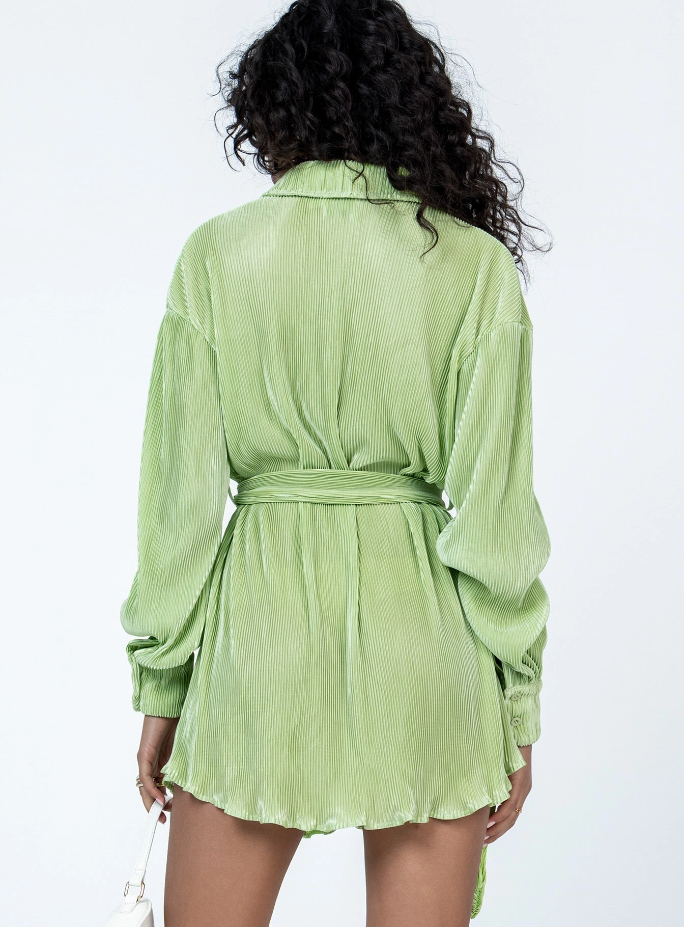 Bright-colored piece confident look Edena Mini Dress Green