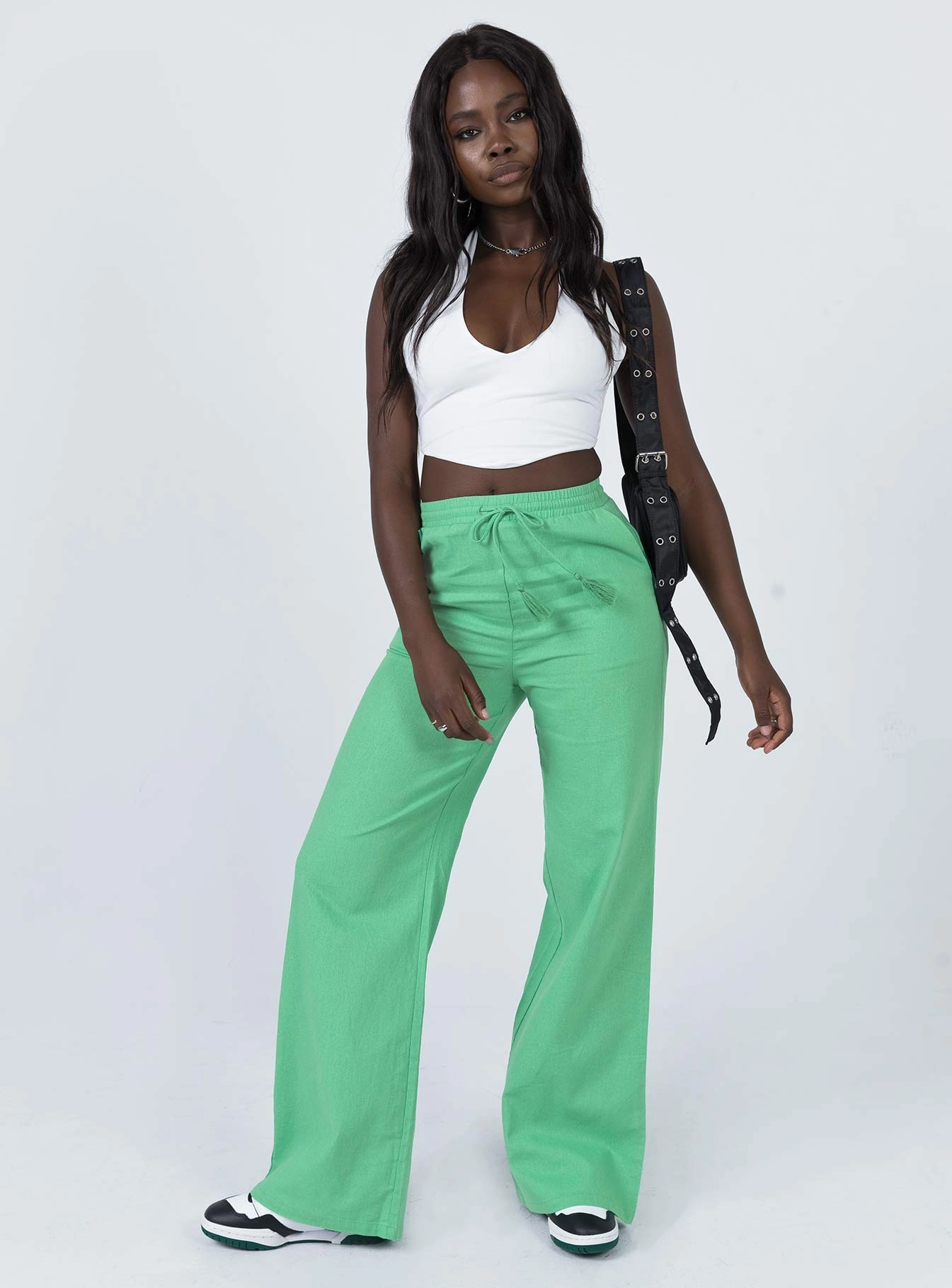 Chill Comfort Fit Aubrie Wide Leg Pants Green