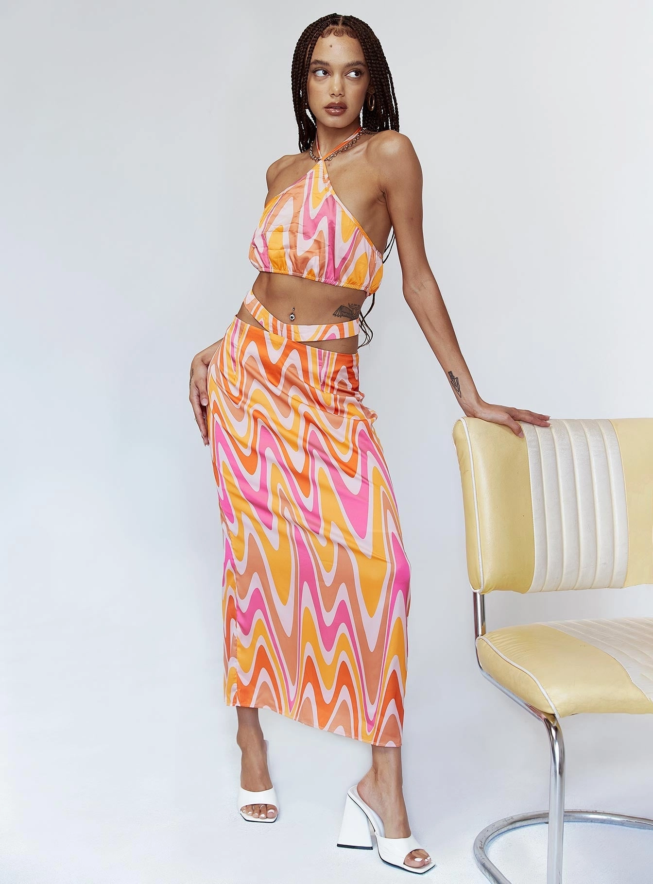 Lined interior Aurora Set Orange Multi