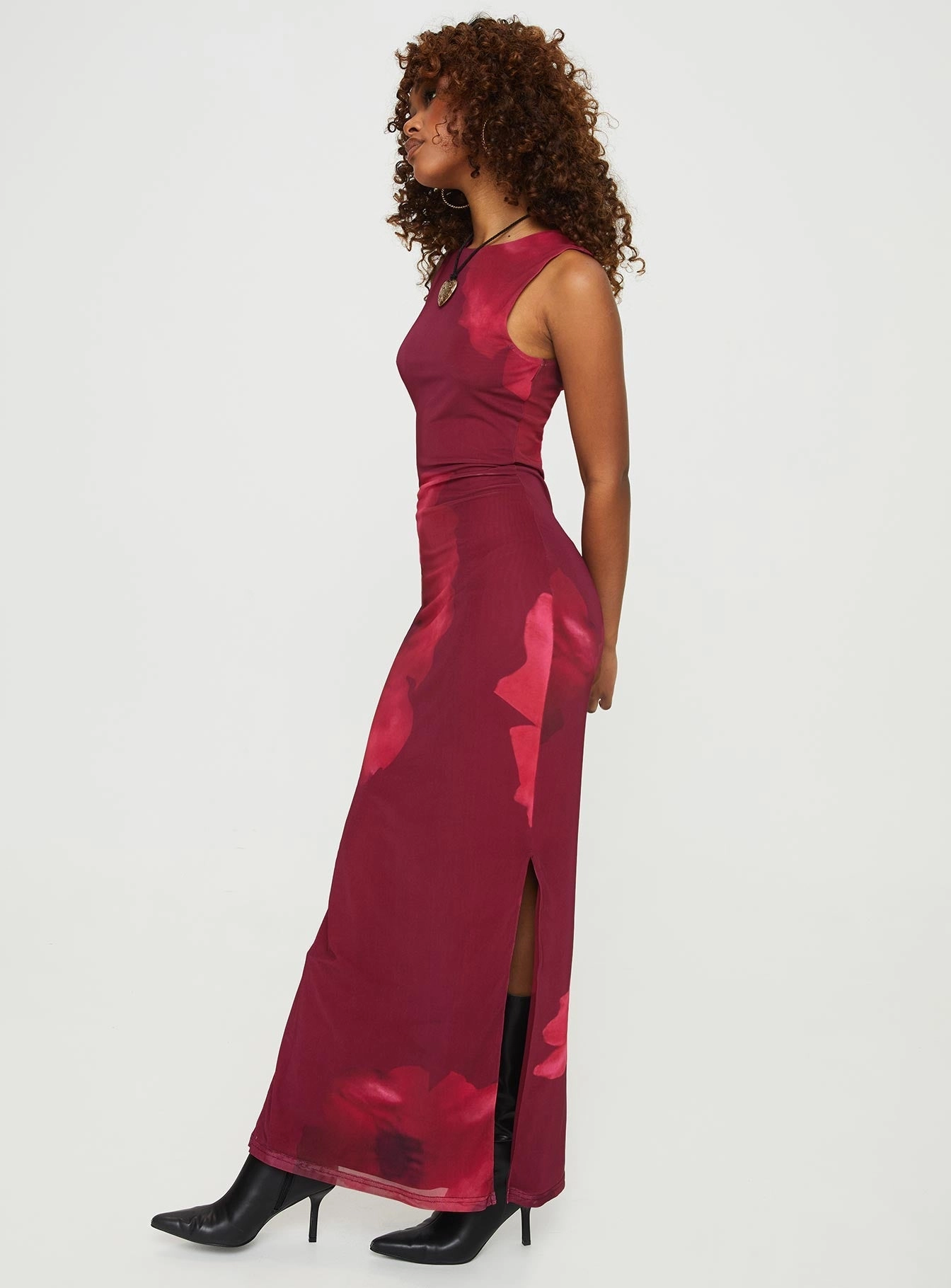 Urban Edge Gentle Glow Rudy Maxi Dress Burgundy