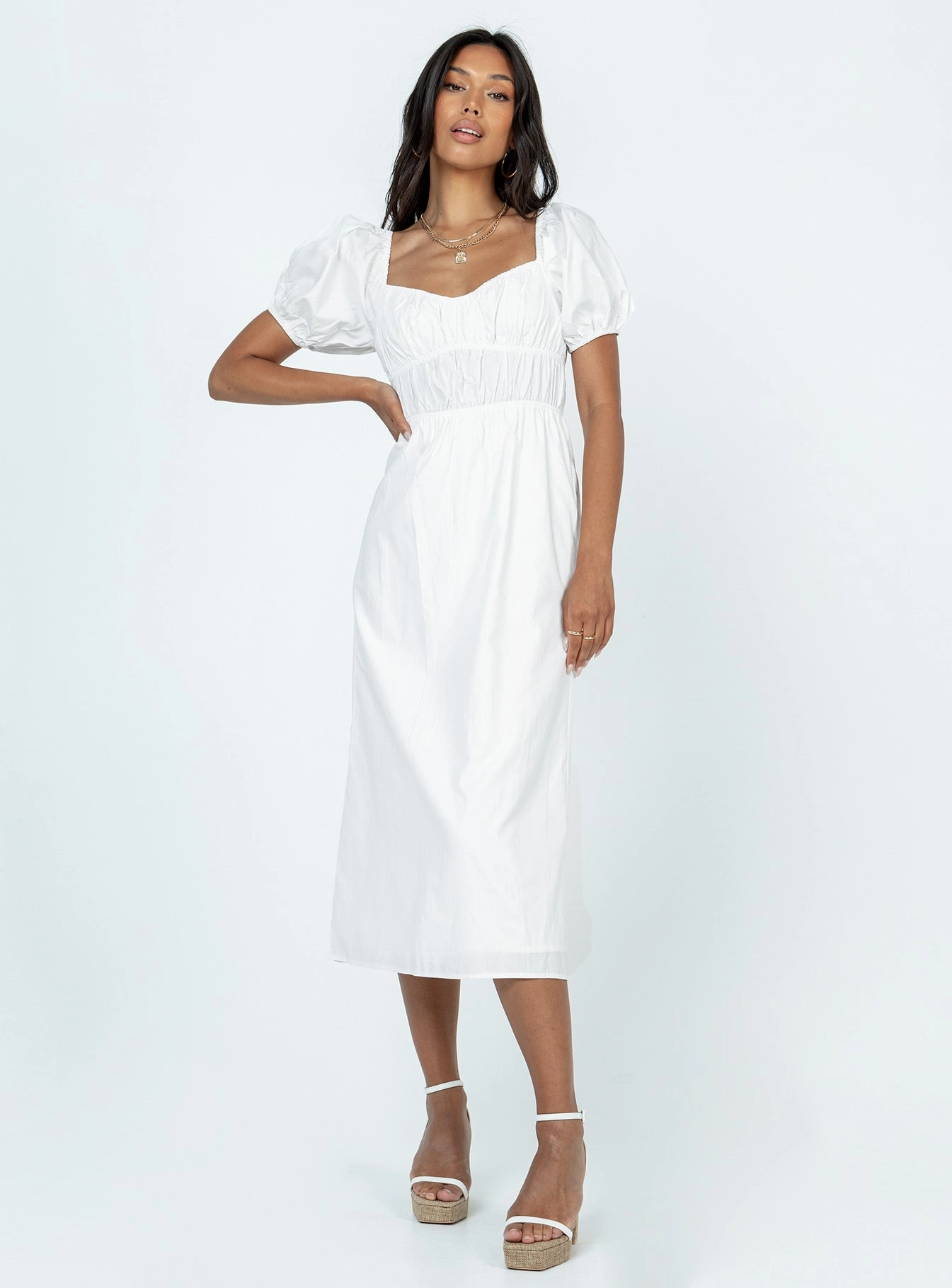 Subtle Glow Avianna Maxi Dress White