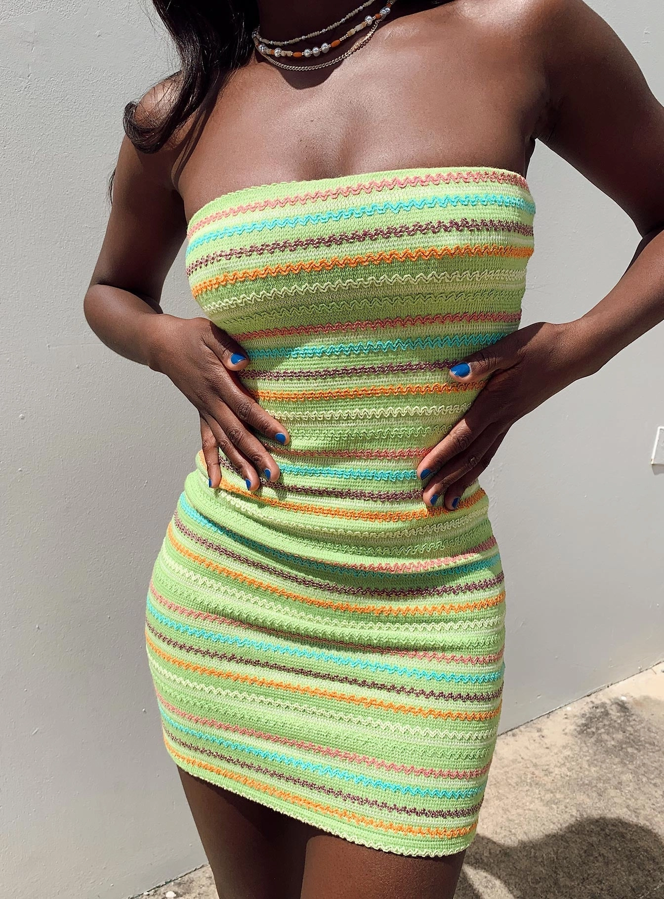 Spring Style Polished Motion Avianna Mini Dress Green