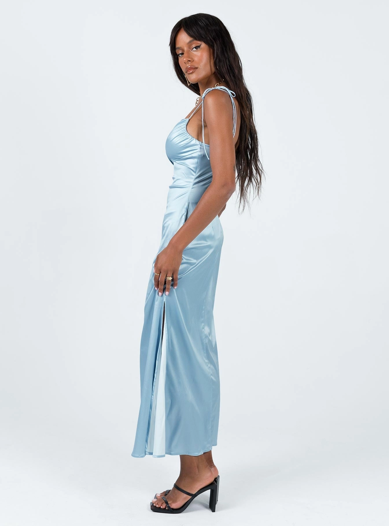 Avriel Maxi Dress Blue Bold Structure Fashionable event gown