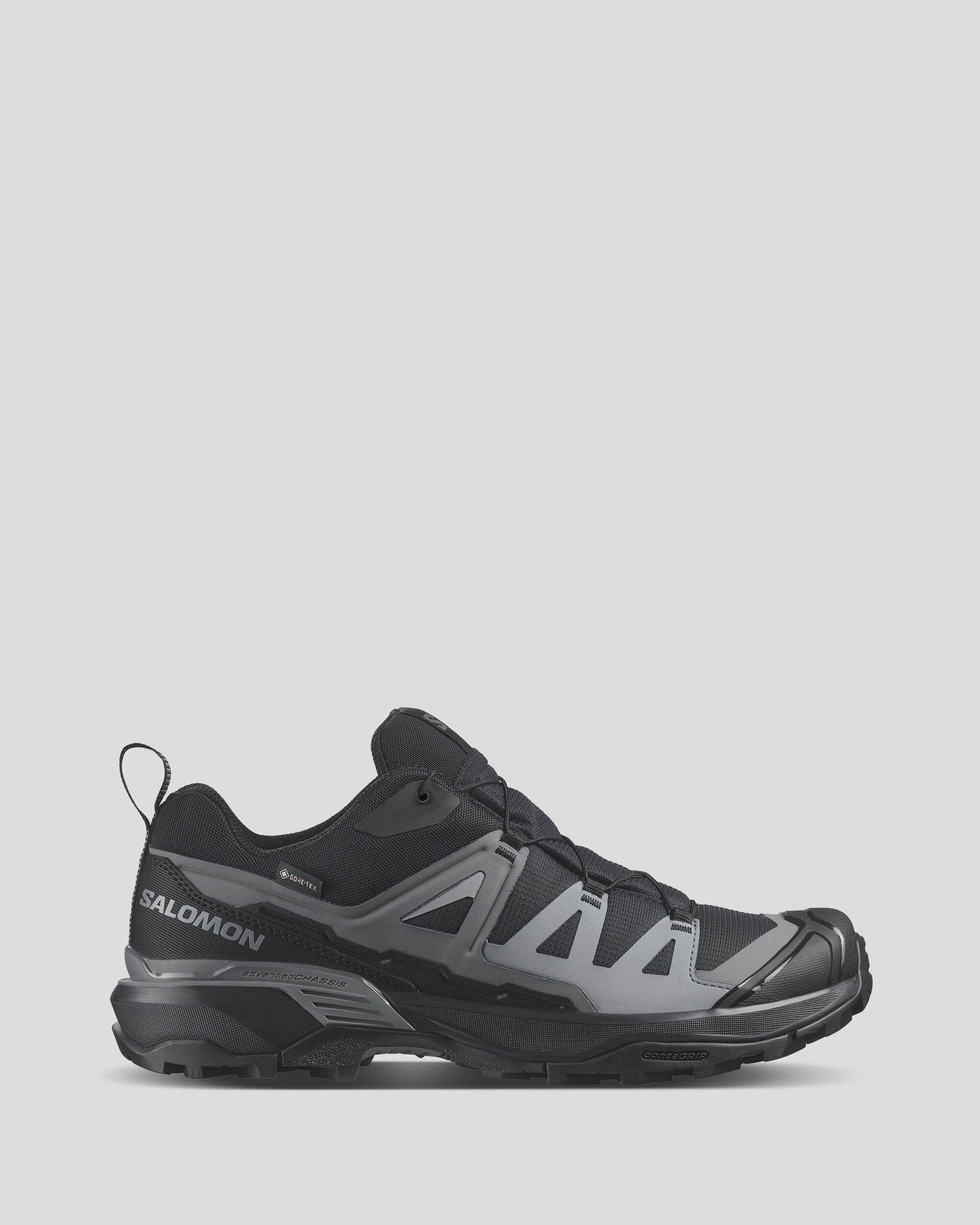 Men's Salomon X Ultra 360 GTX Hiking Boot - Black/Magnet/Quiet Shade Rugged Look